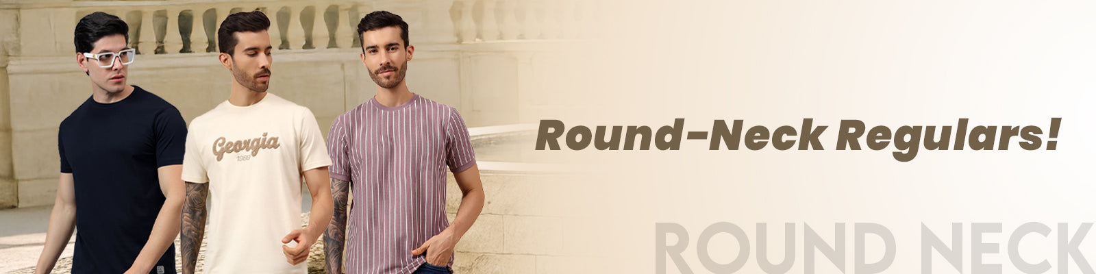 Men's Round Neck T-Shirts