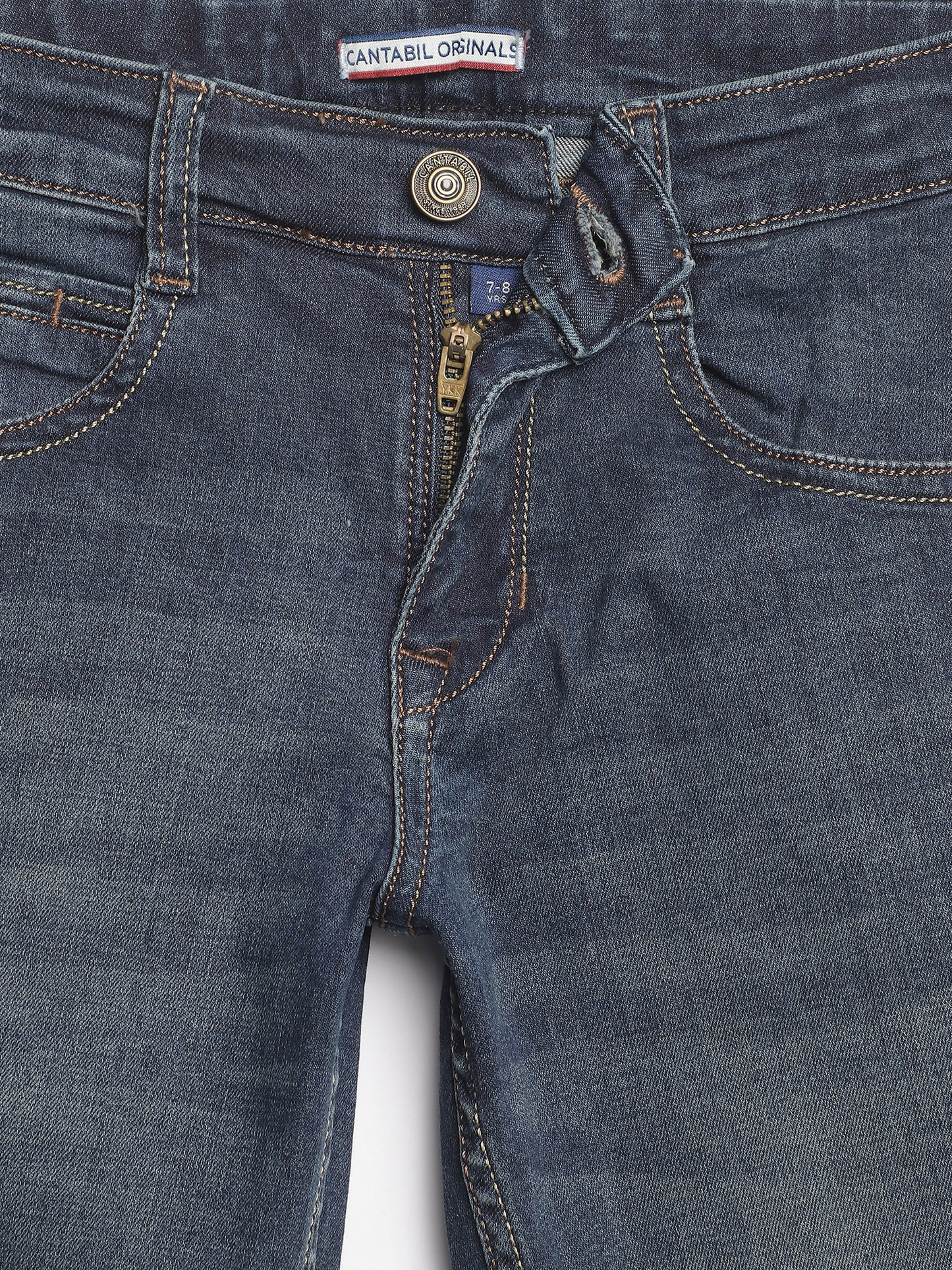 Cantabil Boys Stretchable Dark Blue Jeans (7135779389579)
