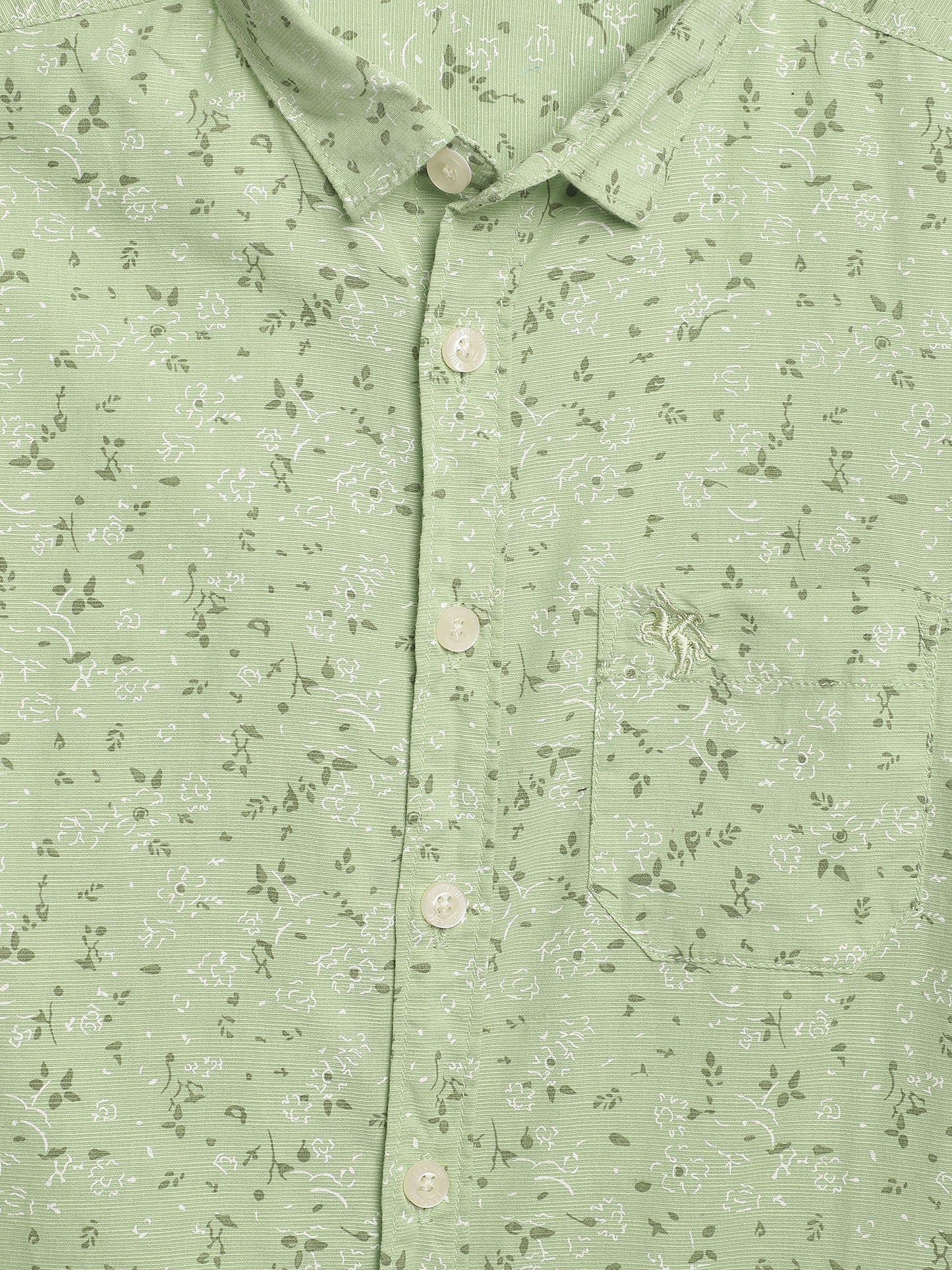 Cantabil Boys Printed Green Shirt (7135782437003)