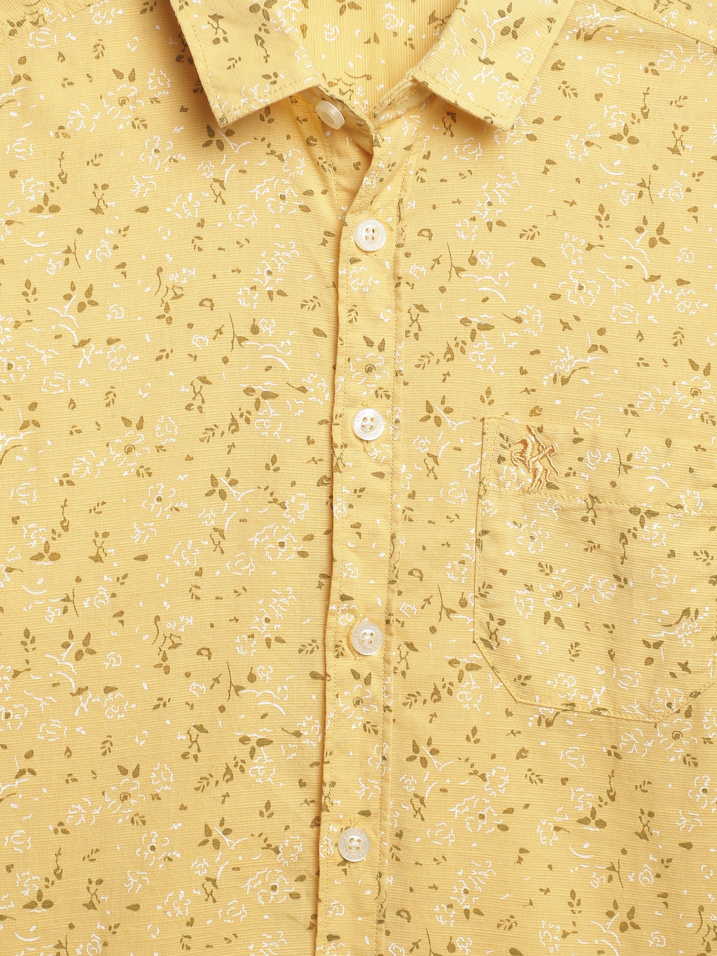 Cantabil Boys Printed Yellow Shirt (7135782731915)