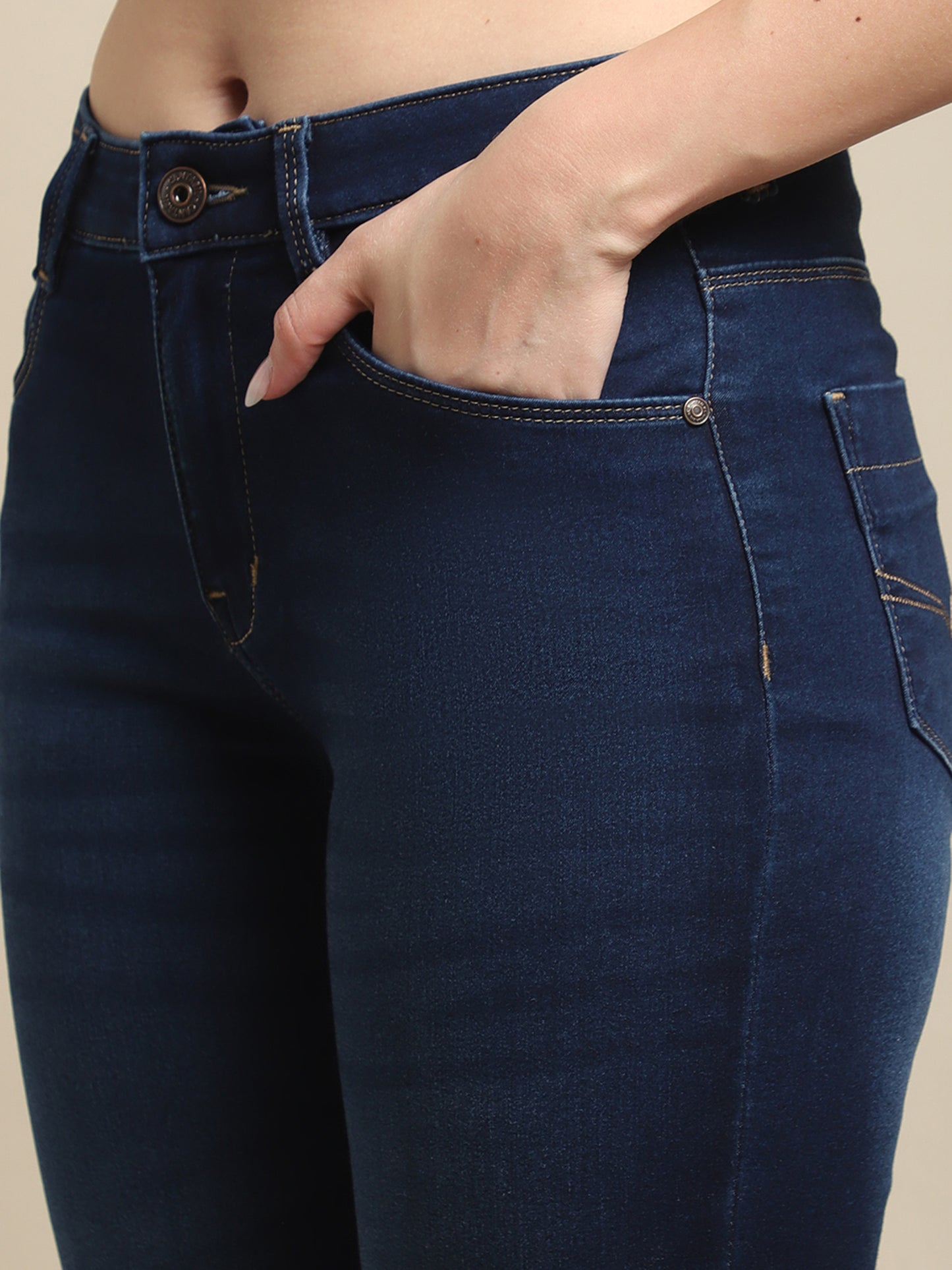 Cantabil Women Dark Blue Jeans (7121567744139)