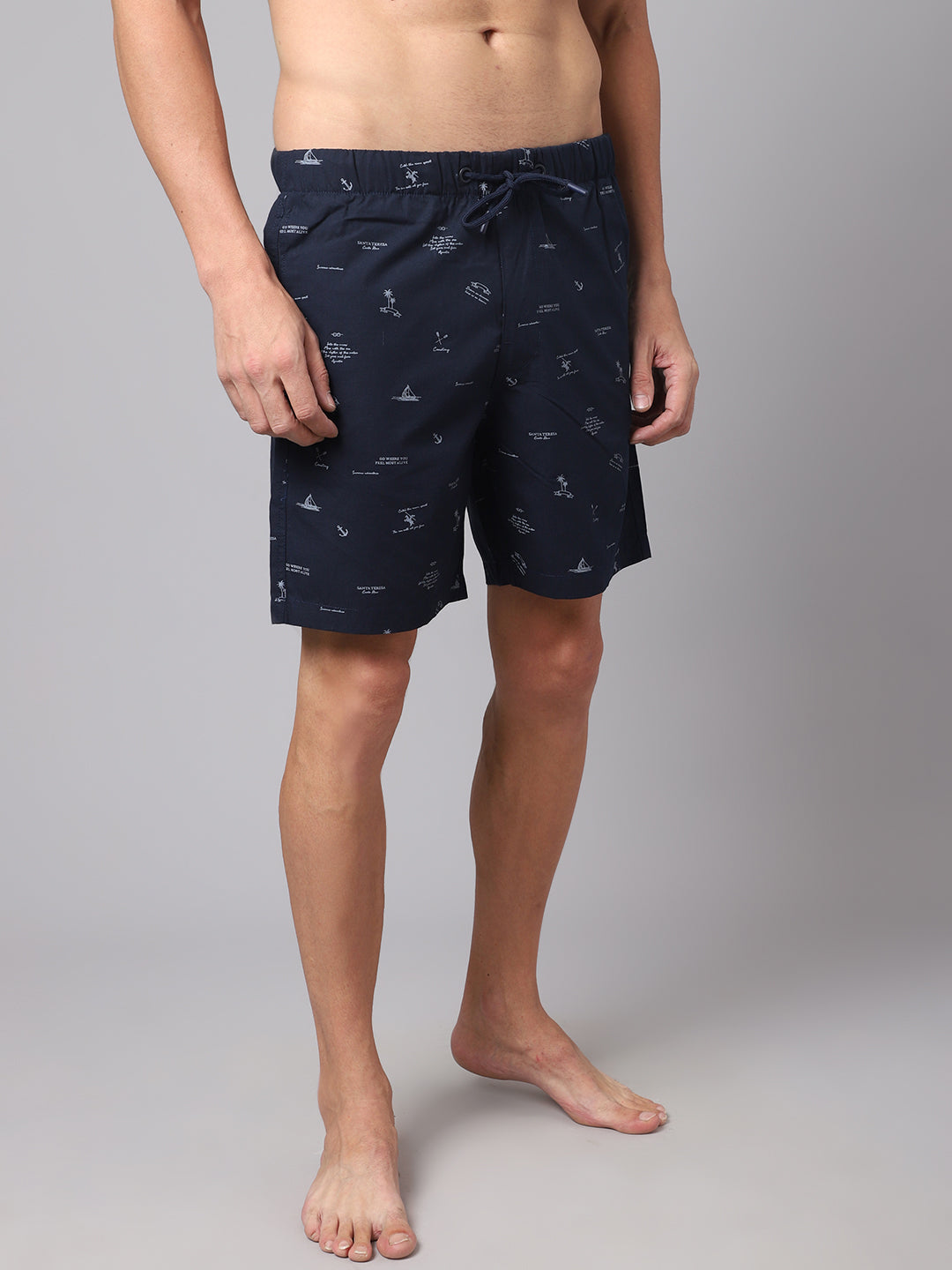 Cantabil Men's Navy Bermuda (7023554068619)
