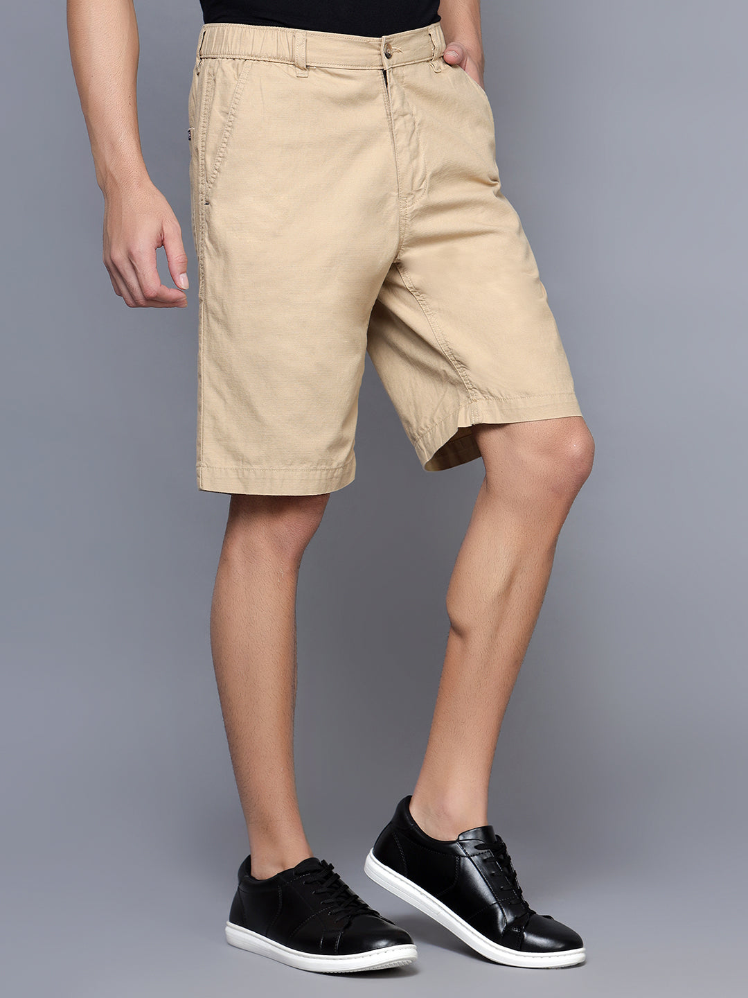 Cantabil Men Khaki Shorts (7121526161547)