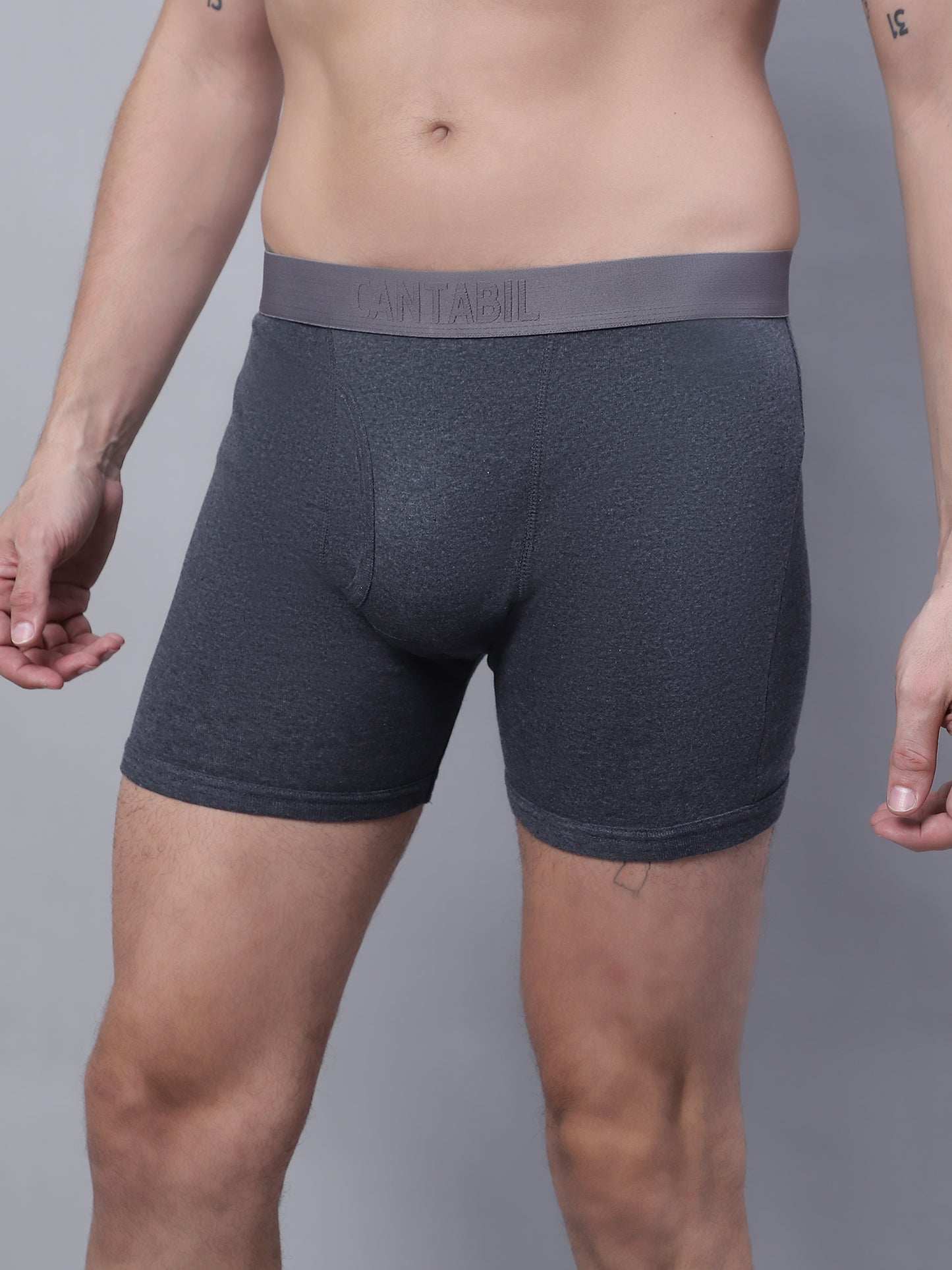 Cantabil Men Pack of 3 Grey Brief (7136123420811)