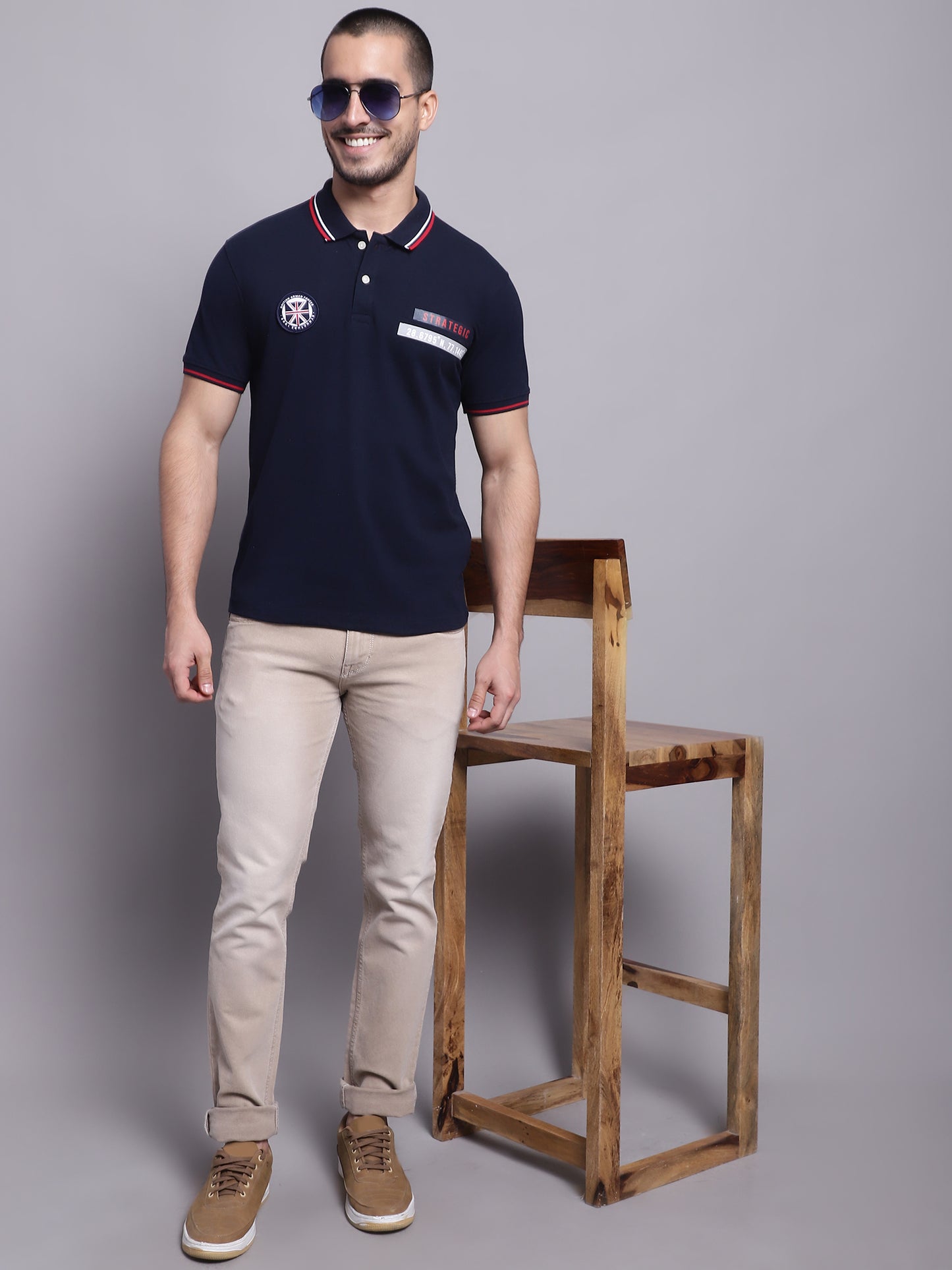 Cantabil Men Beige Stretchable Jeans (7137620000907)