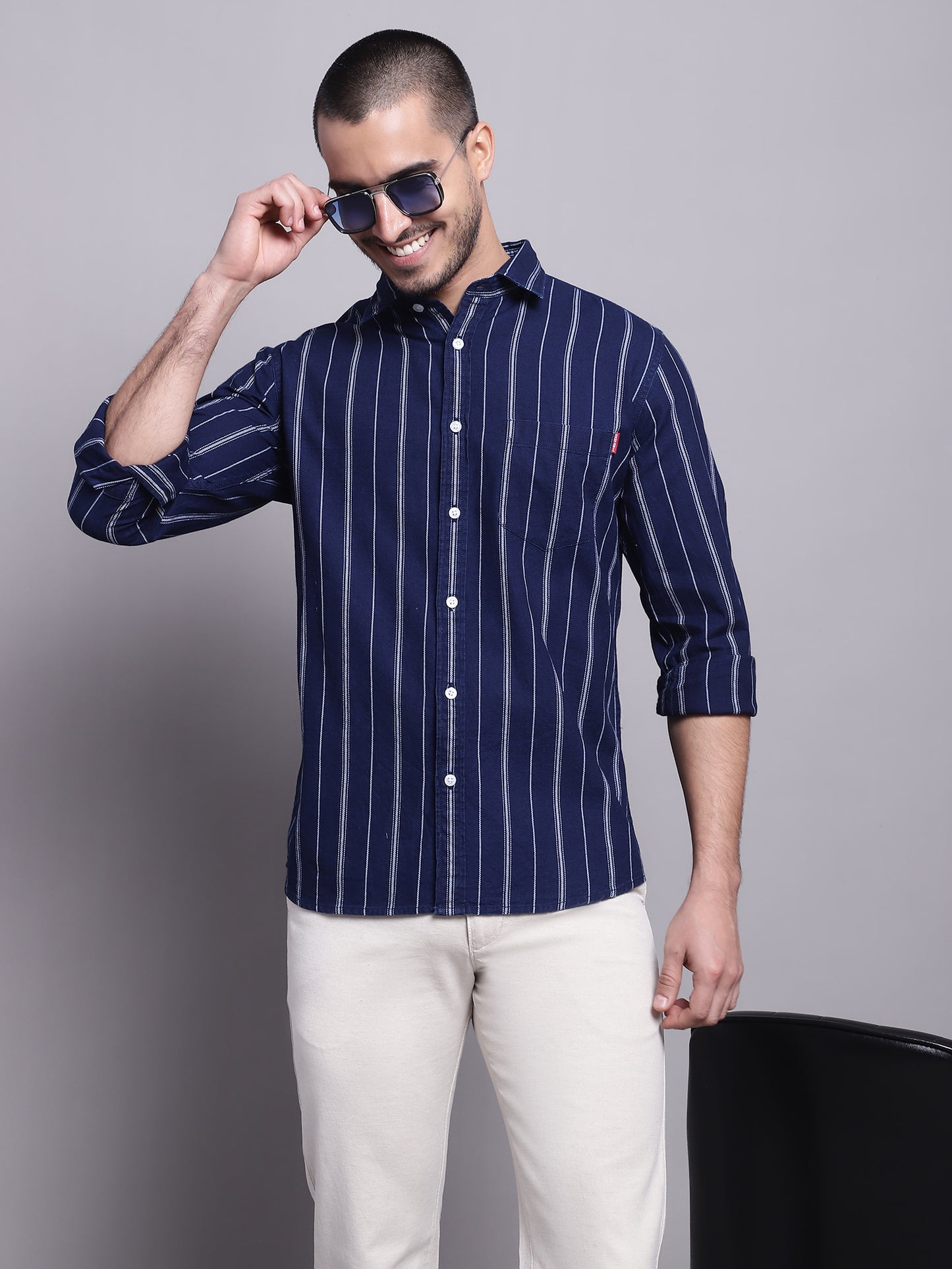 Cantabil Men Cream Casual Trouser (7137876934795)