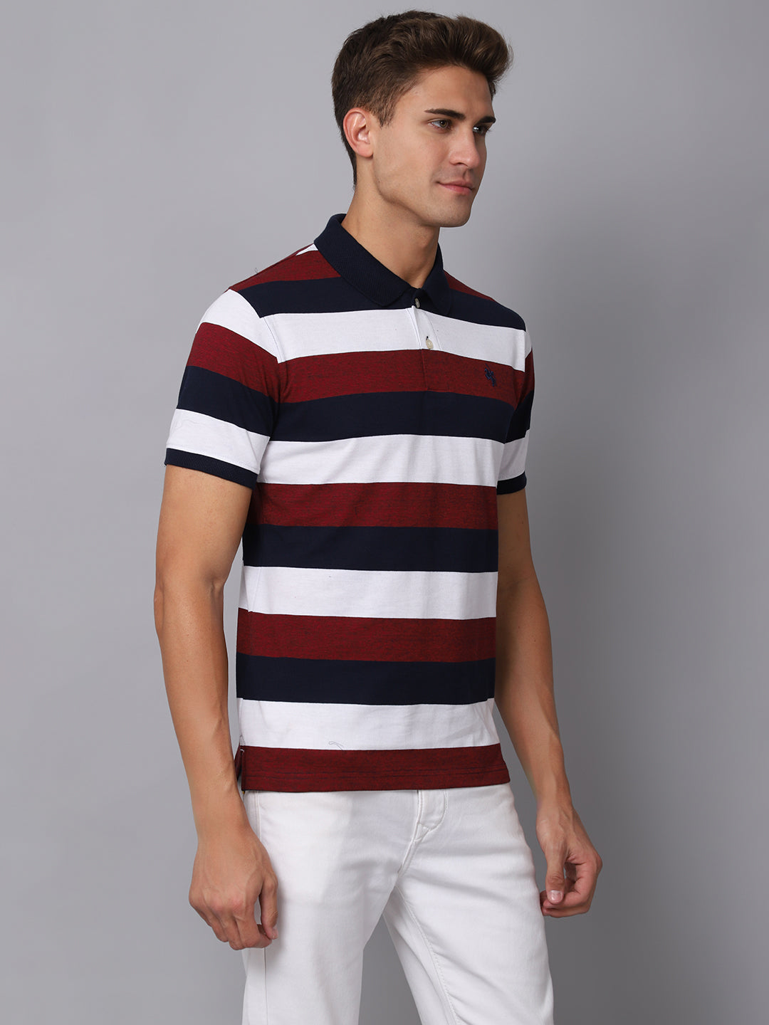 Cantabil Men's Maroon T-Shirt (6926200537227)