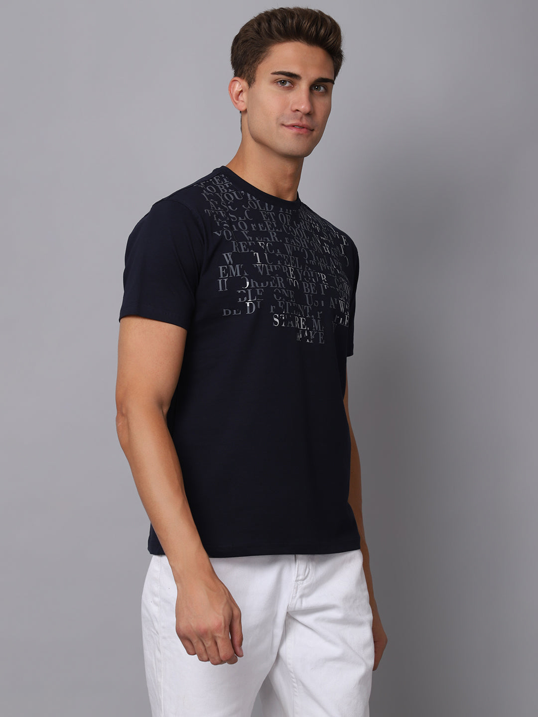 Cantabil Men's Navy T-Shirt (6925160743051)