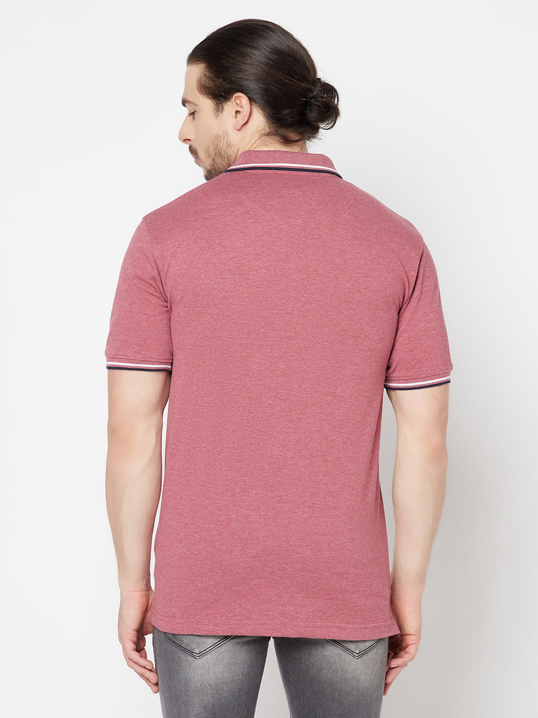 Cantabil Men's Maroon T-Shirt (6817179861131)