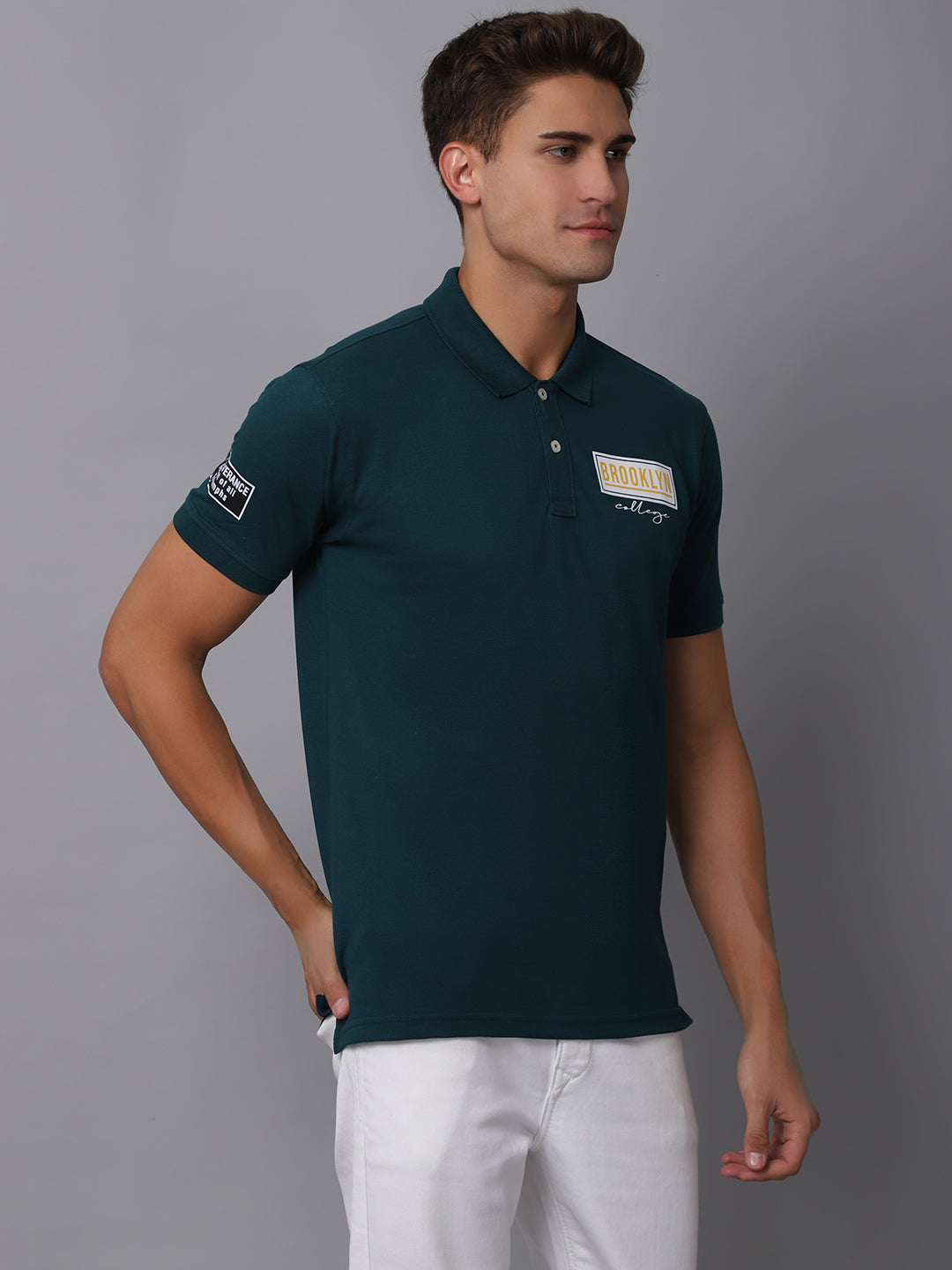 Cantabil Men's Teal T-Shirt (6925009256587)