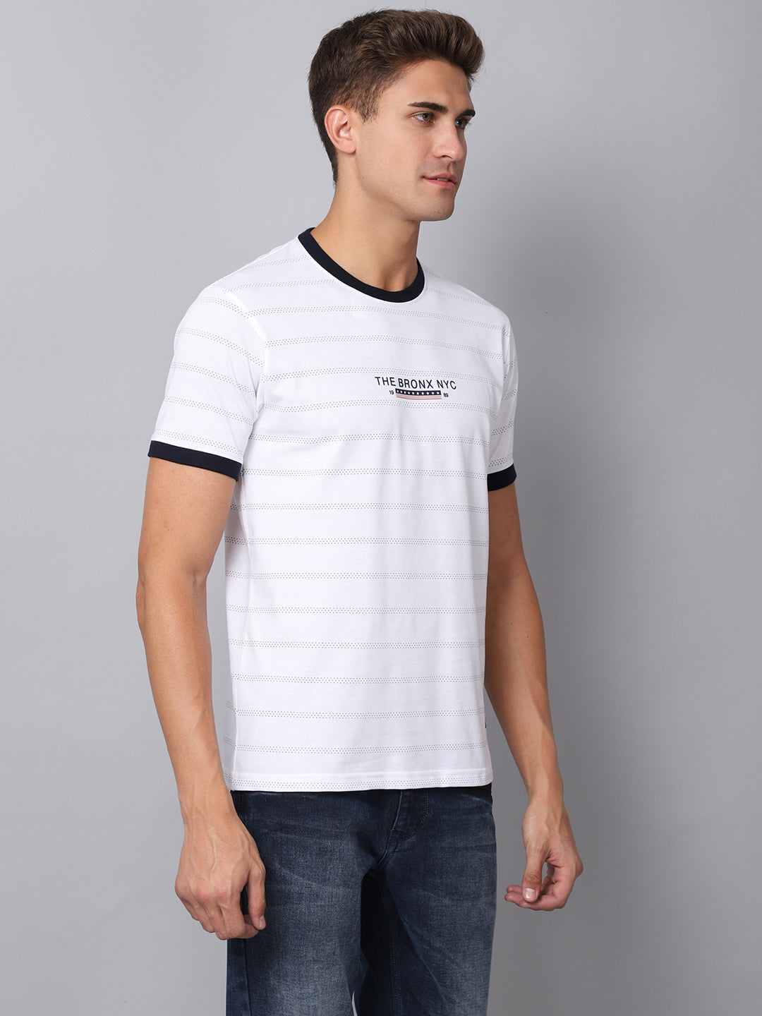 Cantabil Men's White T-Shirt (6925052346507)