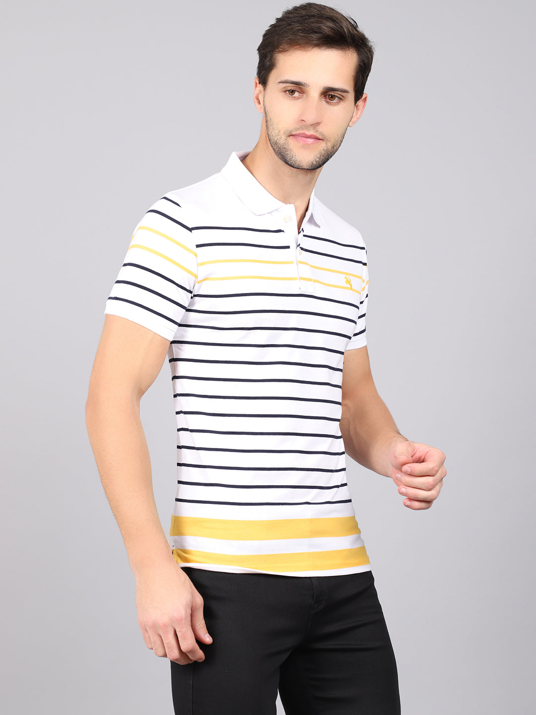 Cantabil Men's White T-Shirt (6842853195915)