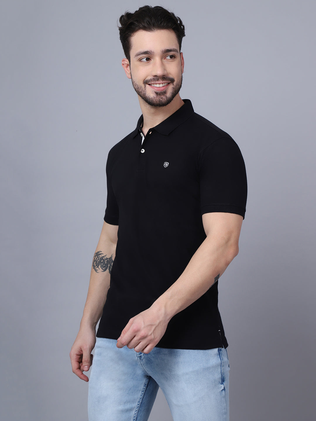 Cantabil Mens Black T-Shirt (7048926363787)