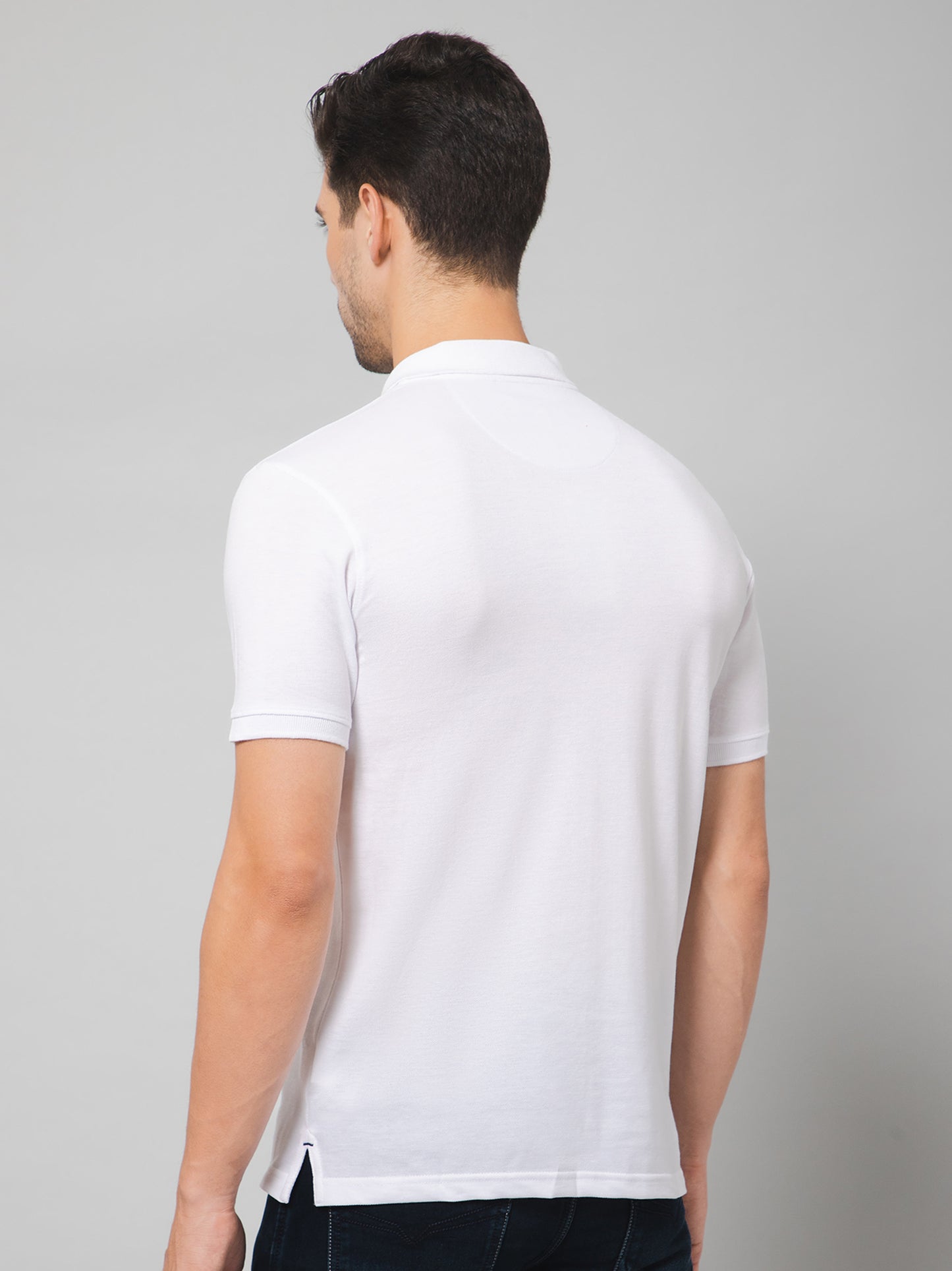 Cantabil Men White T-Shirt (7132818735243)