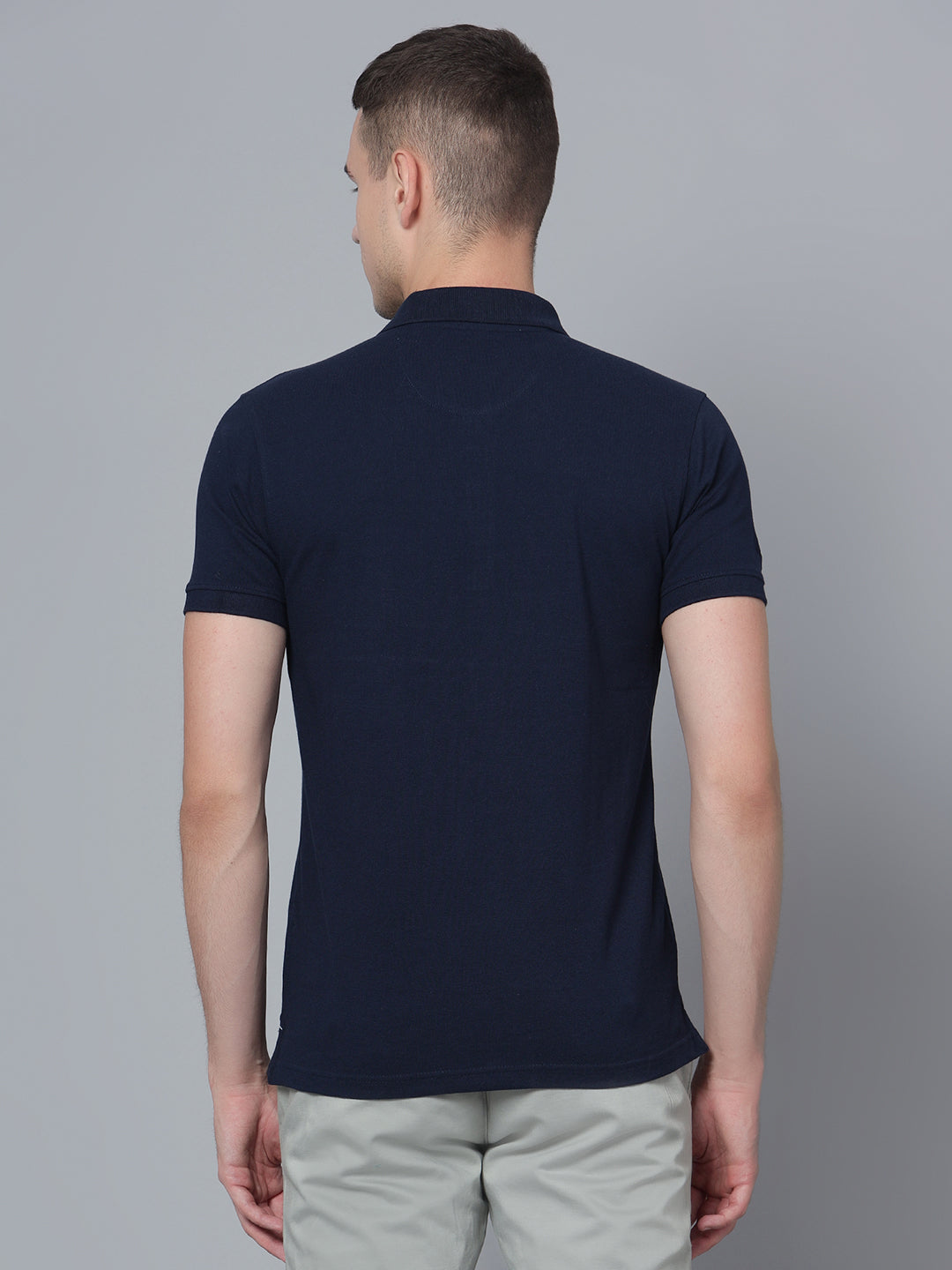 Cantabil Men Navy T-Shirt (7133662347403)