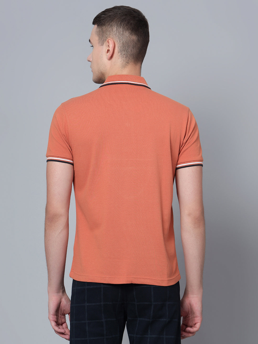 Cantabil Men Light Brown Polo T-Shirt (7133897228427)