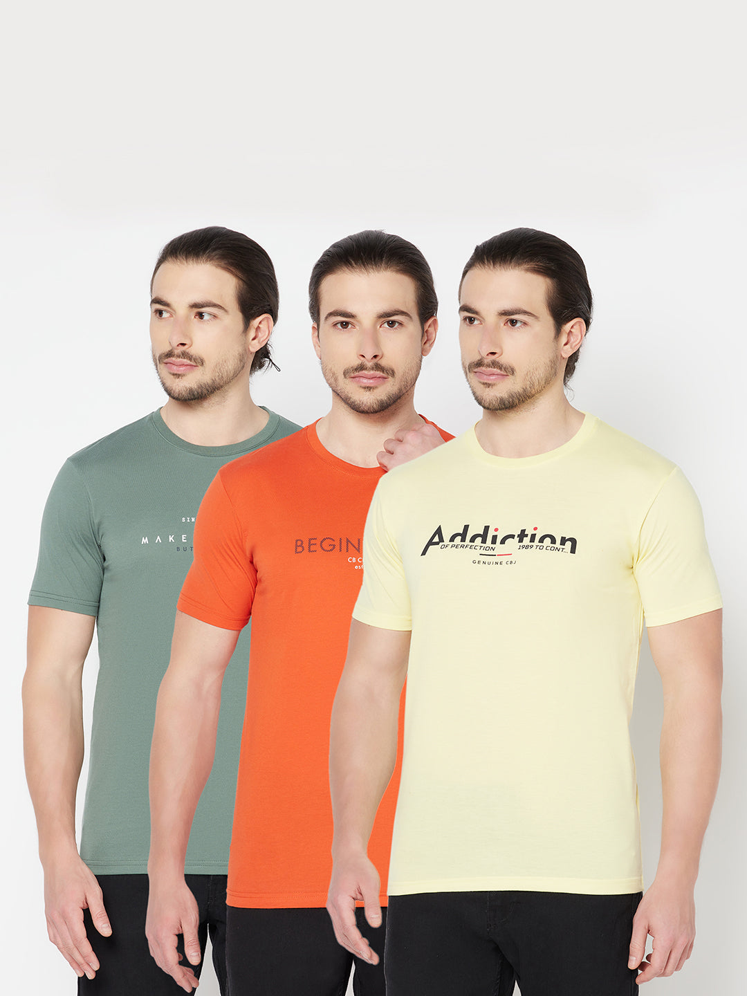 Cantabil Men's Pack of 3 T-Shirts (6817249362059)