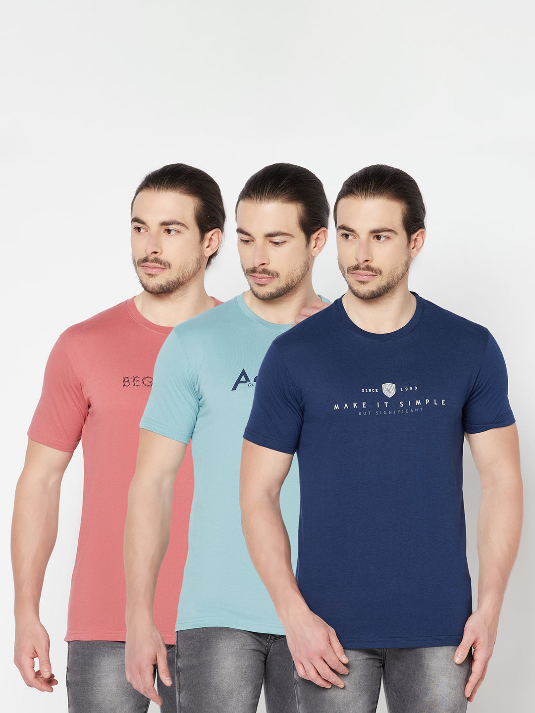Cantabil Men's Pack of 3 T-Shirts (6817739767947)