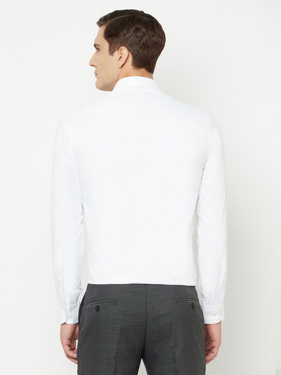 Cantabil Men's White Formal Shirt (6827846041739)