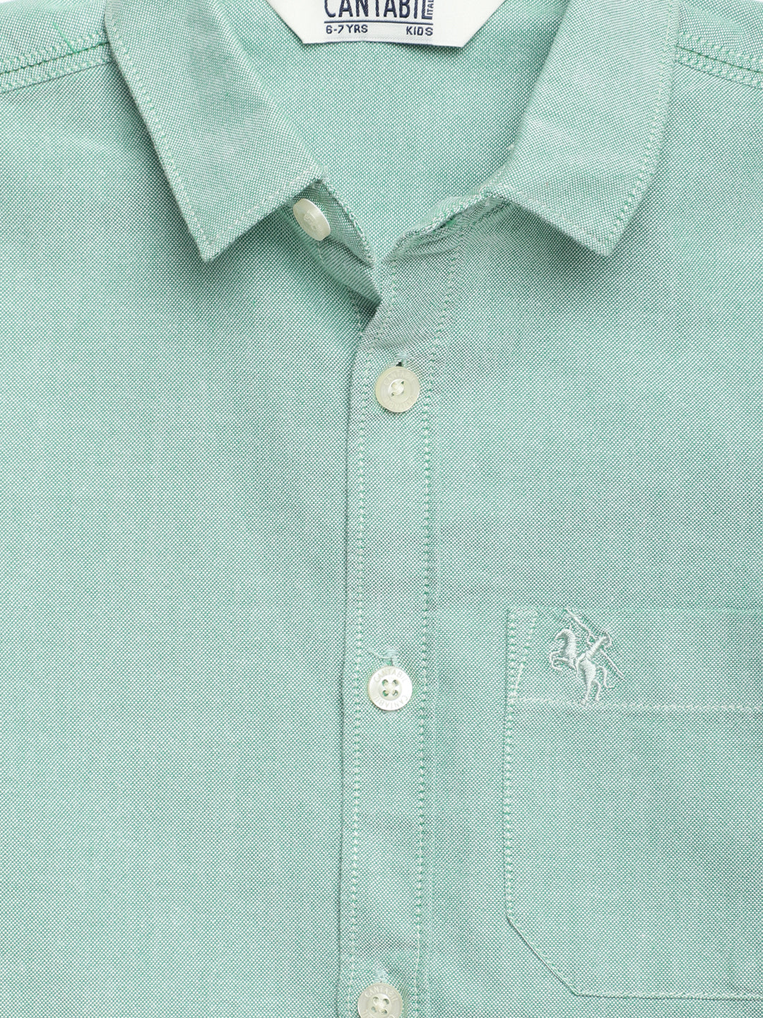 Cantabil Boys Green Shirt (7114284302475)