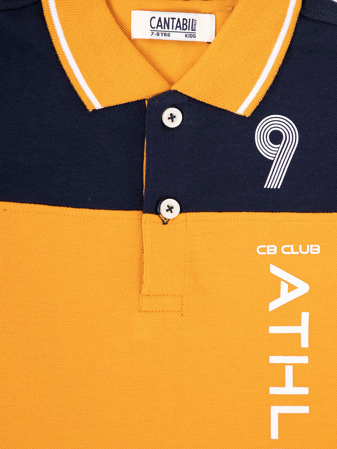 Cantabil Boy's Mustard T-Shirt (6845774528651)