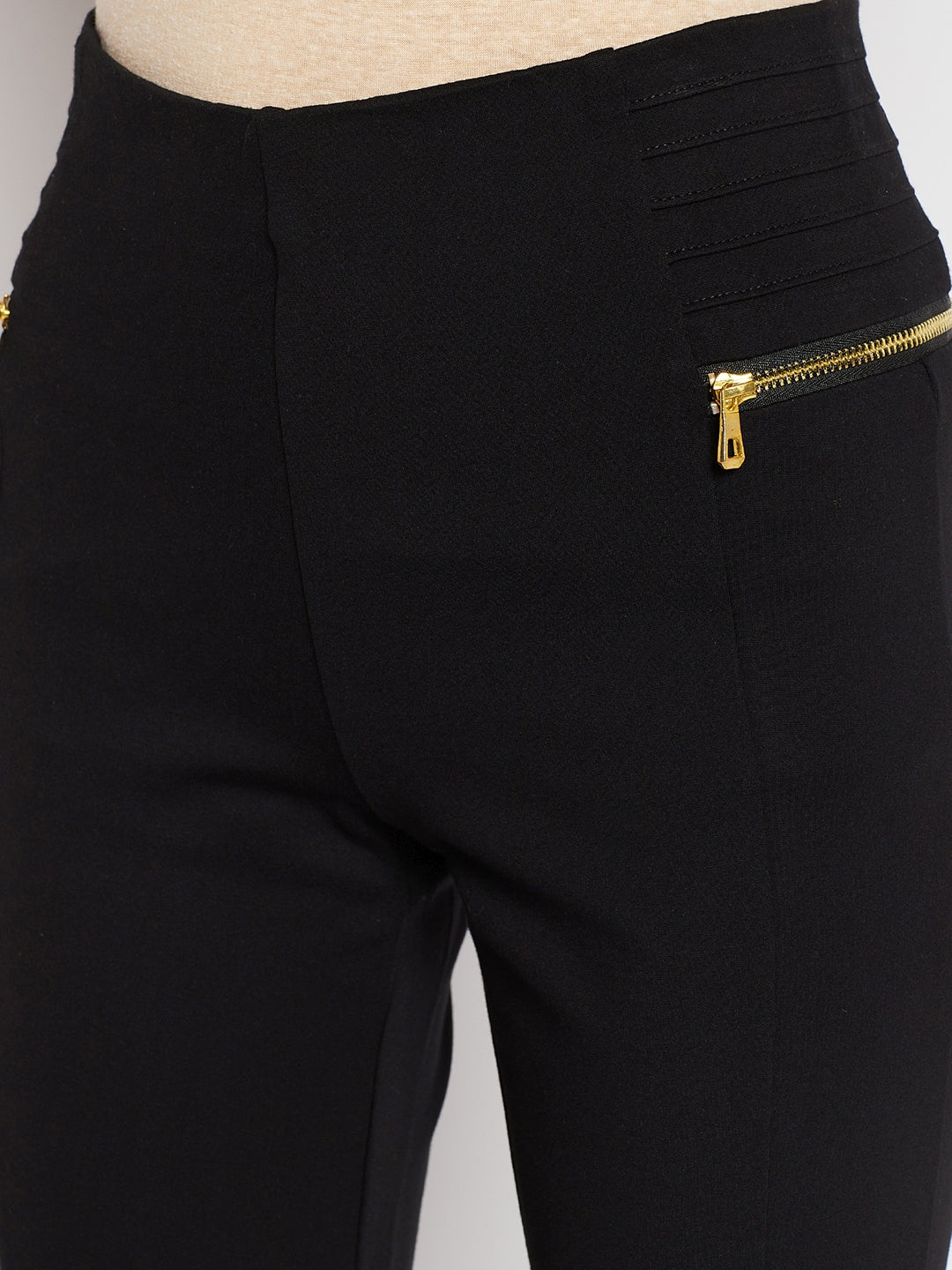 Cantabil Ladies Black Jeggings (7057810227339)