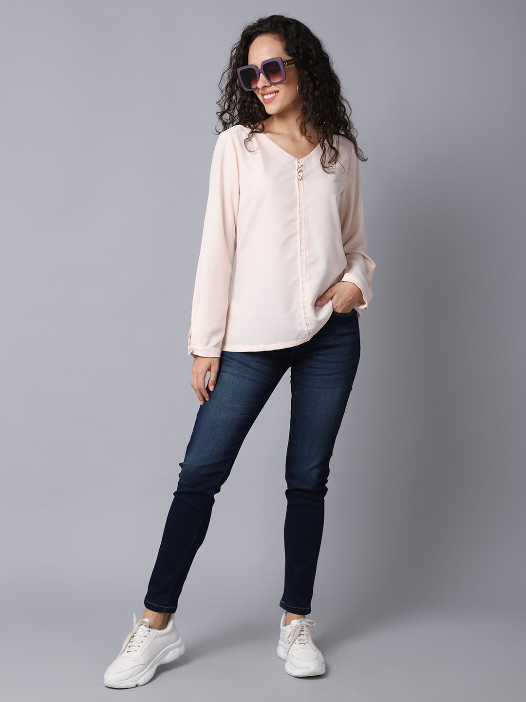 Cantabil Women's Dark Mercerised Denim (6931319816331)