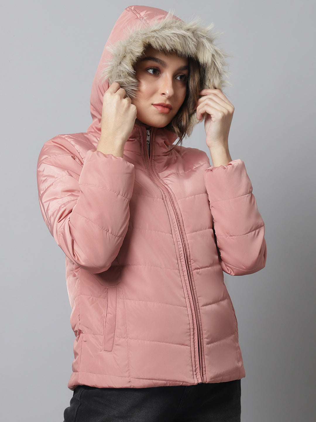 Cantabil Women Pink Jacket (7048354824331)