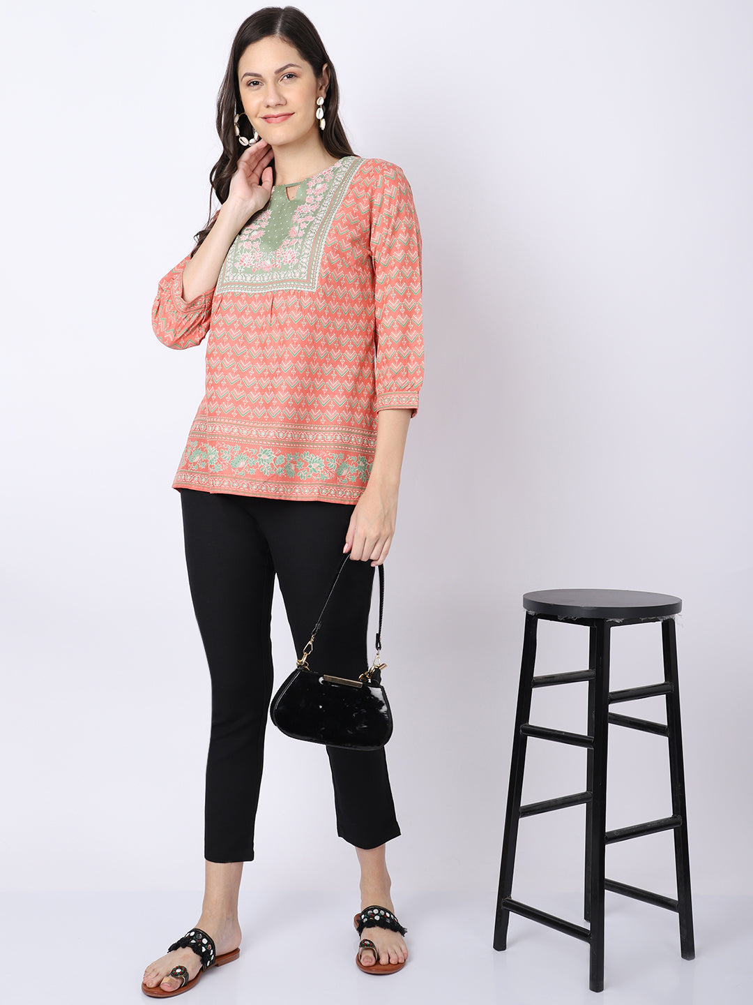 Cantabil Women's Ethnic Black Pant (6869725053067)