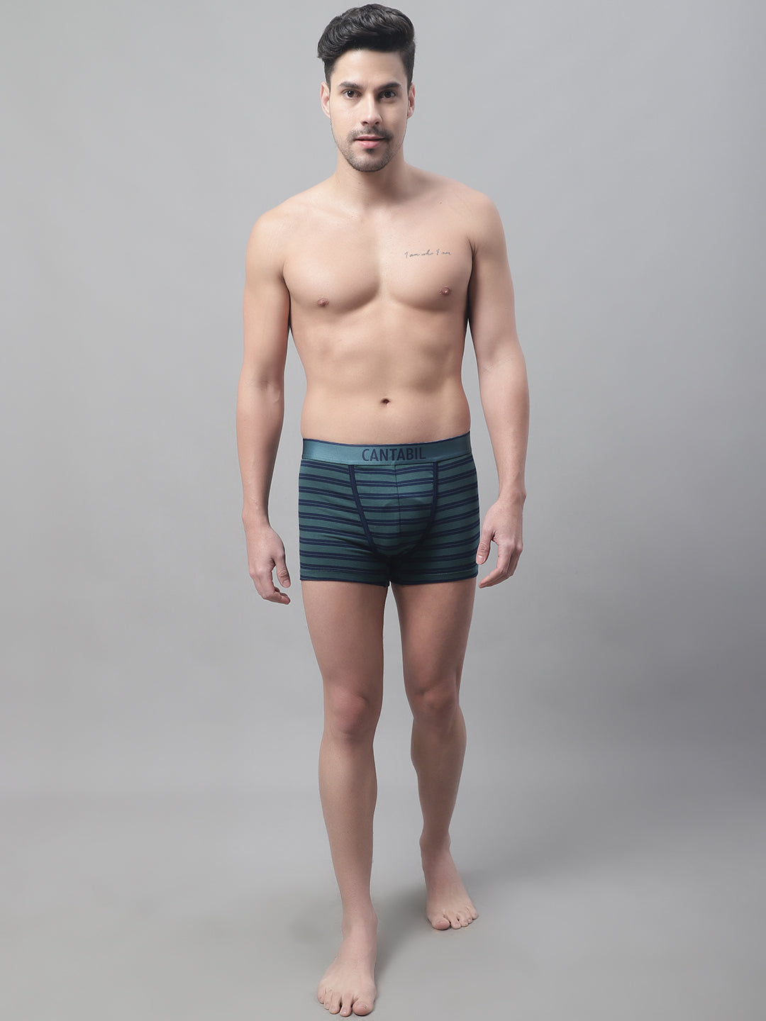 Cantabil Men Pack of 3 Green Brief (7088321724555)