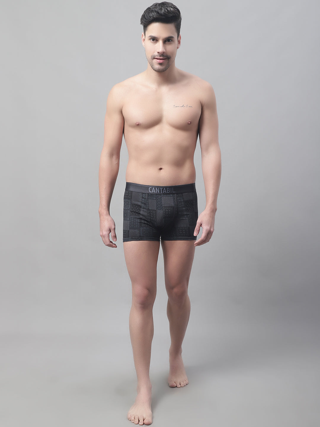 Cantabil Men Pack of 3 Black Brief (7088349479051)