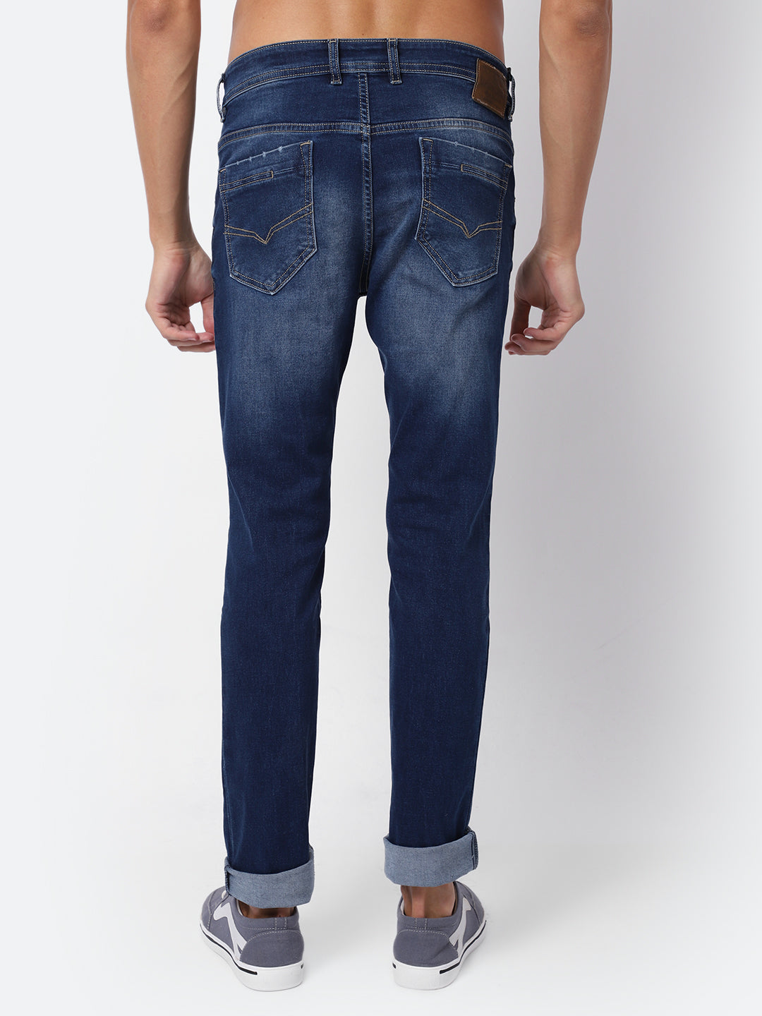 Cantabil Men's Medium Carbon Blue Jeans (6929877827723)