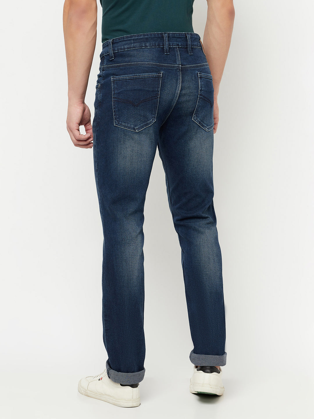 Cantabil Dark Carbon Blue Men's Denim (6814617534603)