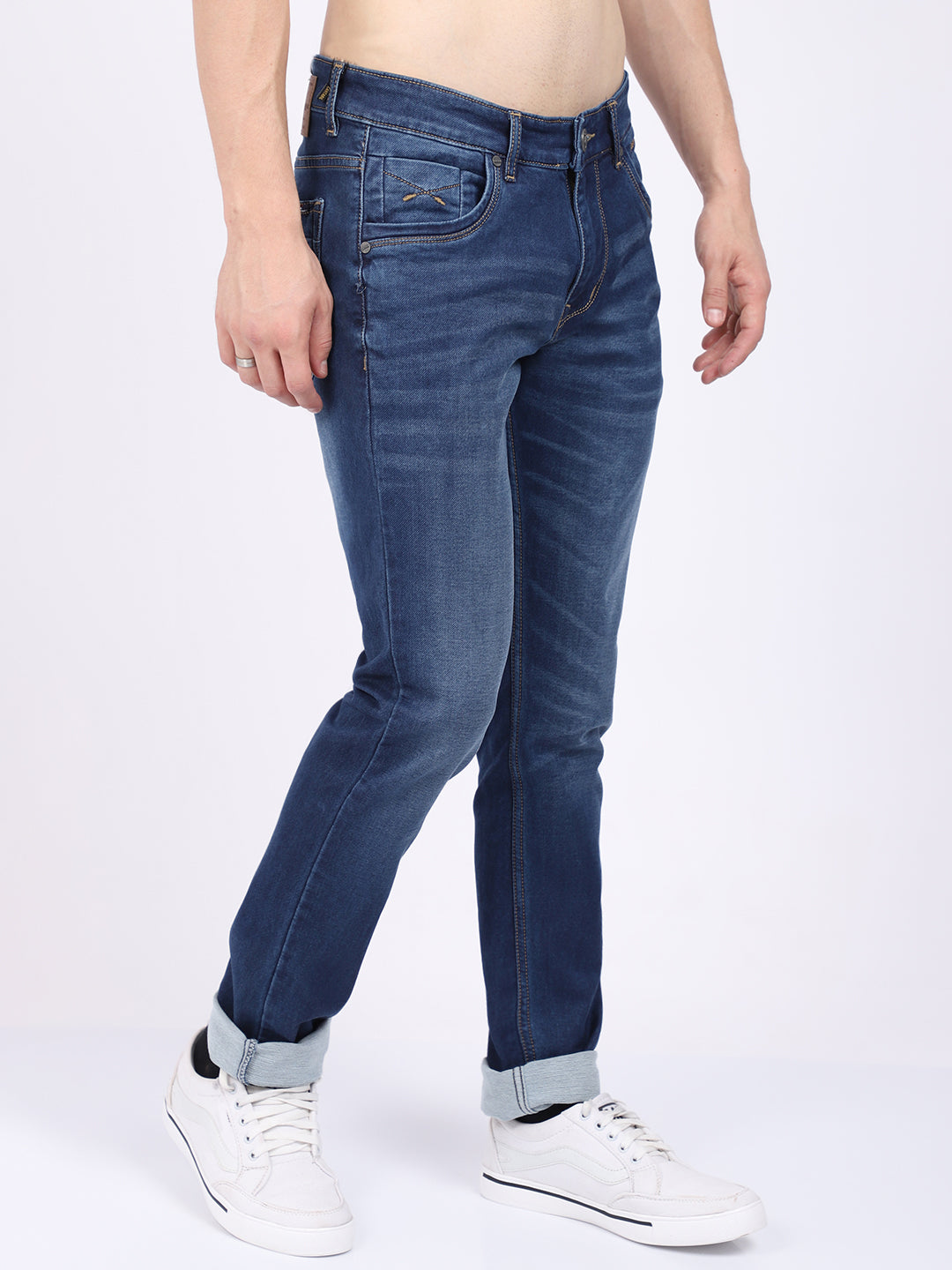 Cantabil Men's Dark Mercerised Denim (6865333321867)