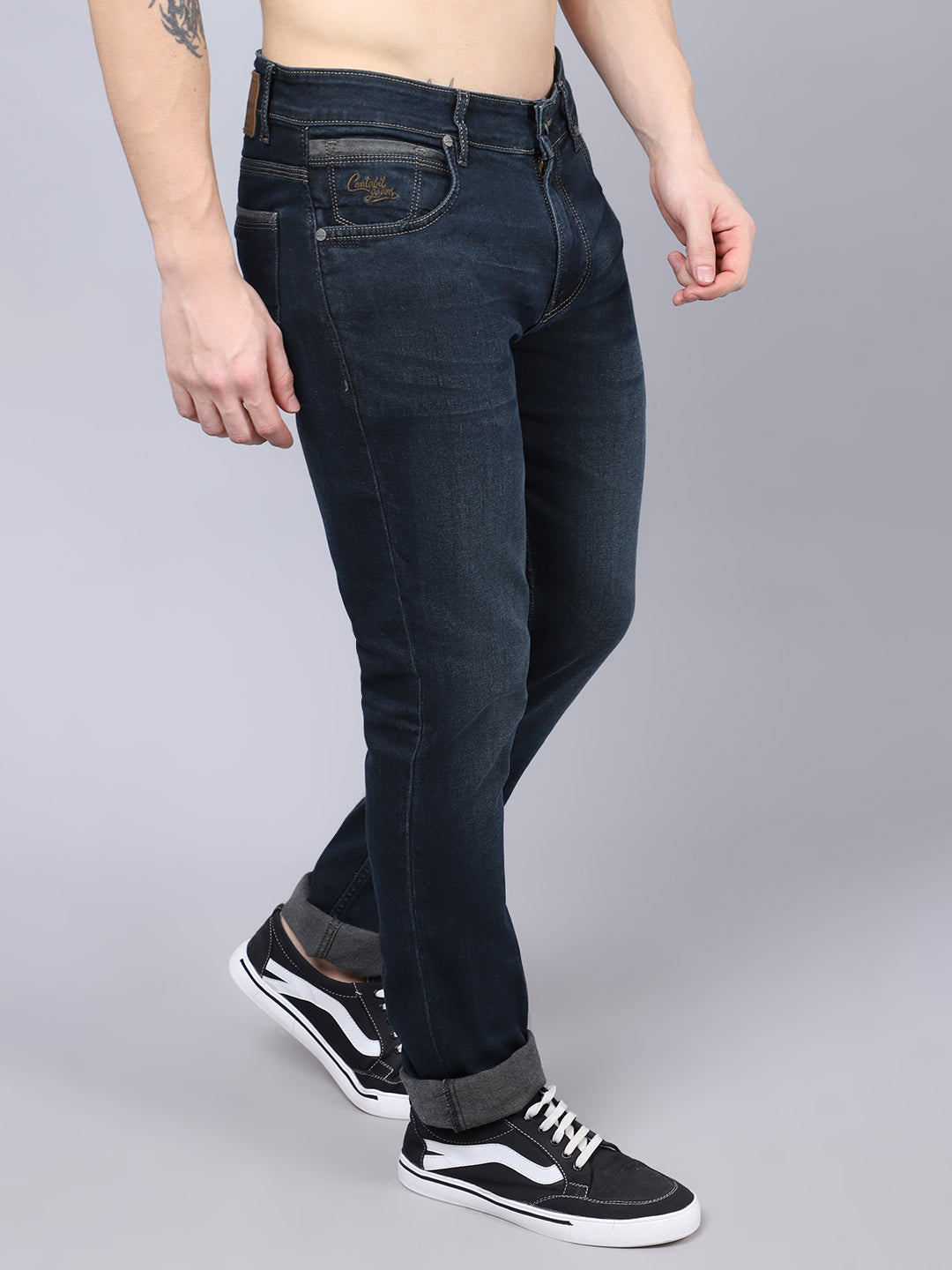 Cantabil Mens Olive Jeans (7032567955595)