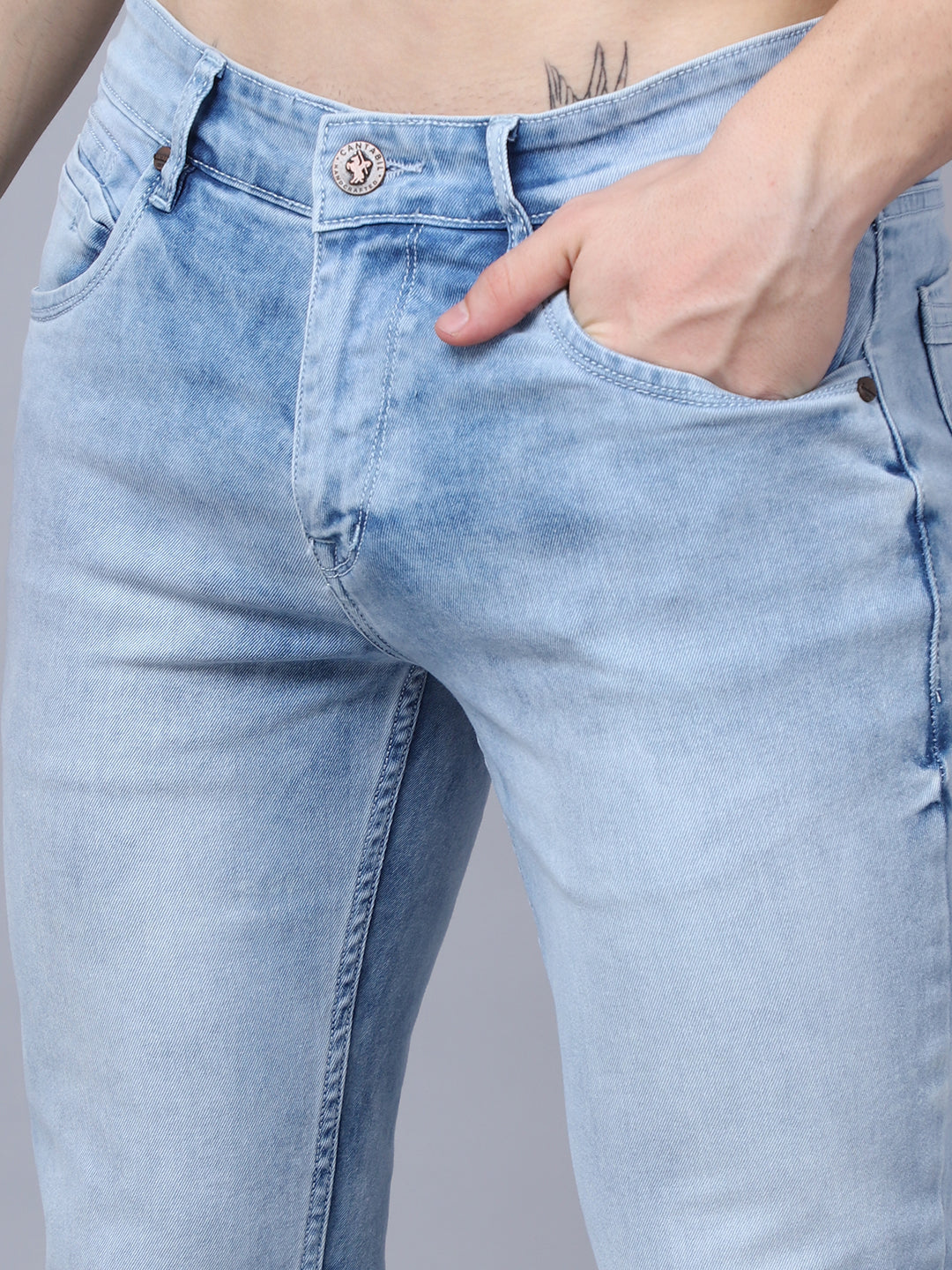 Cantabil Mens Light Mercerised Jeans (7033957613707)