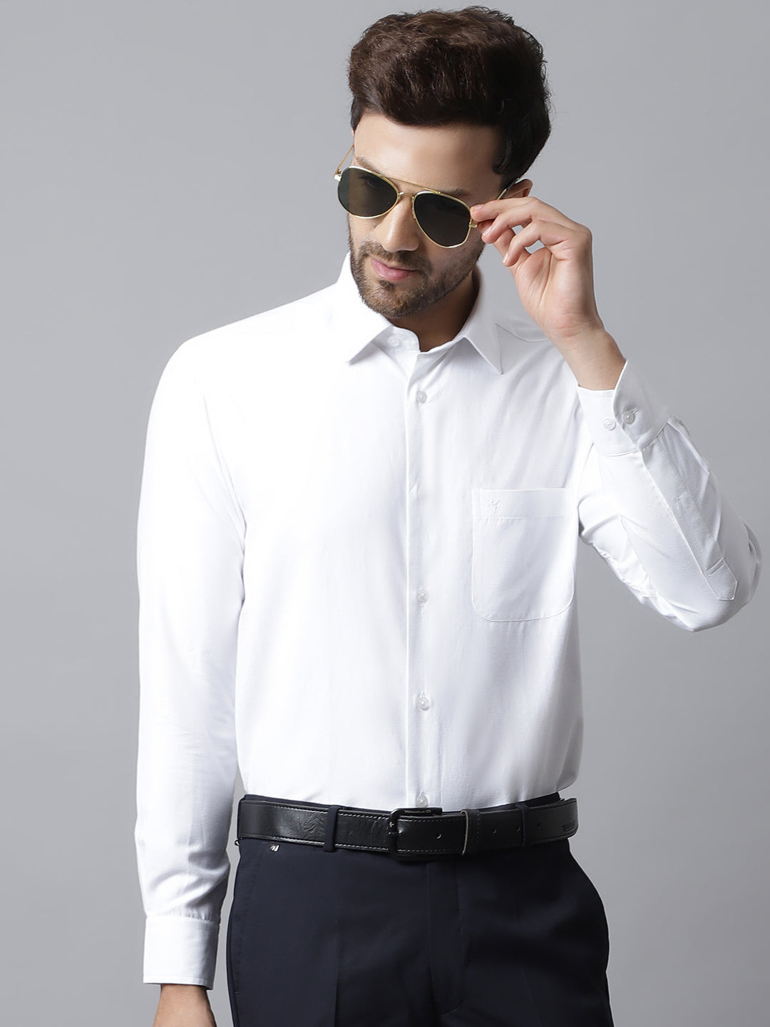 Cantabil Men White Shirt (7048902639755)