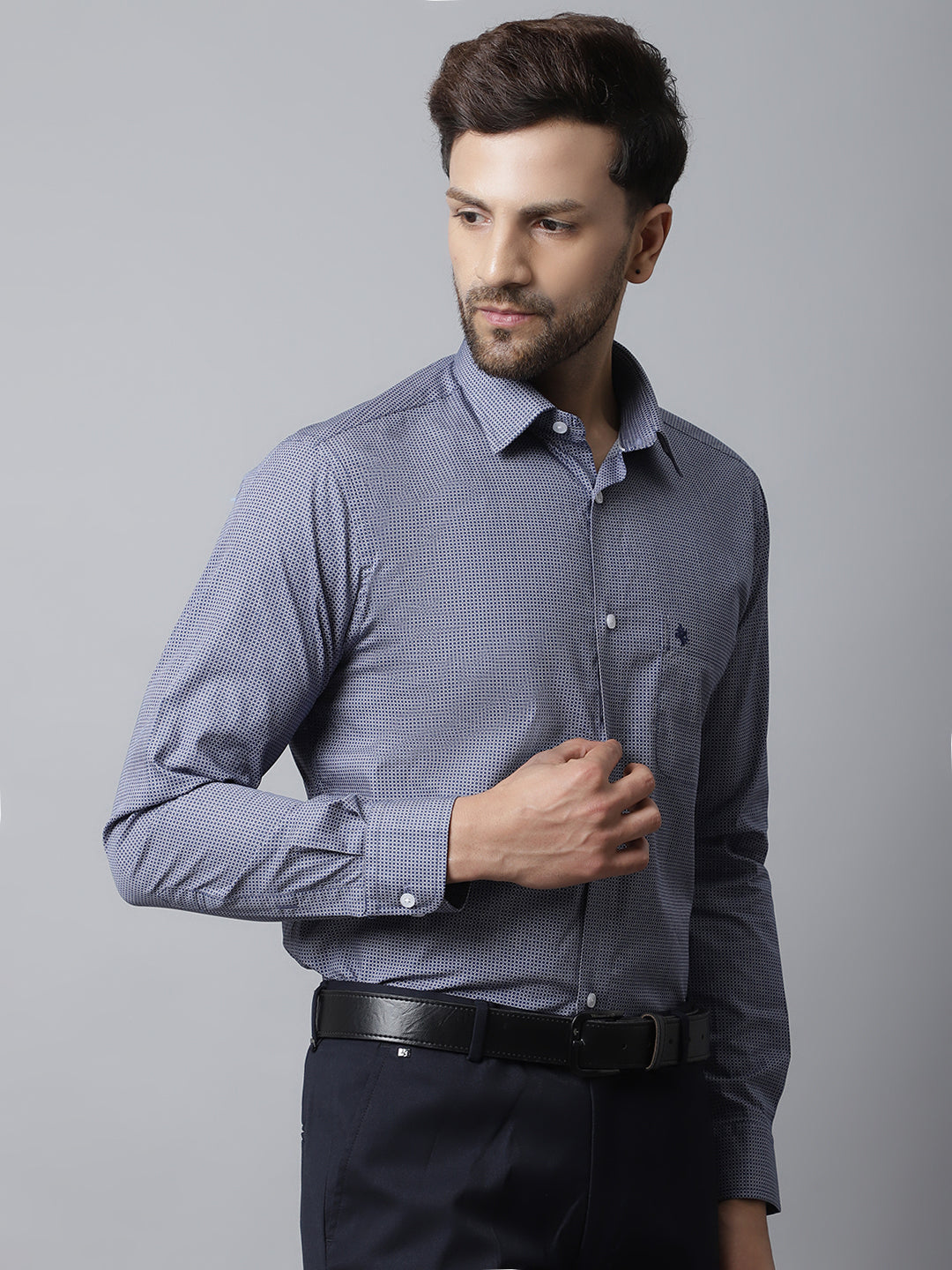 Cantabil Men Navy Shirt (7048920203403)