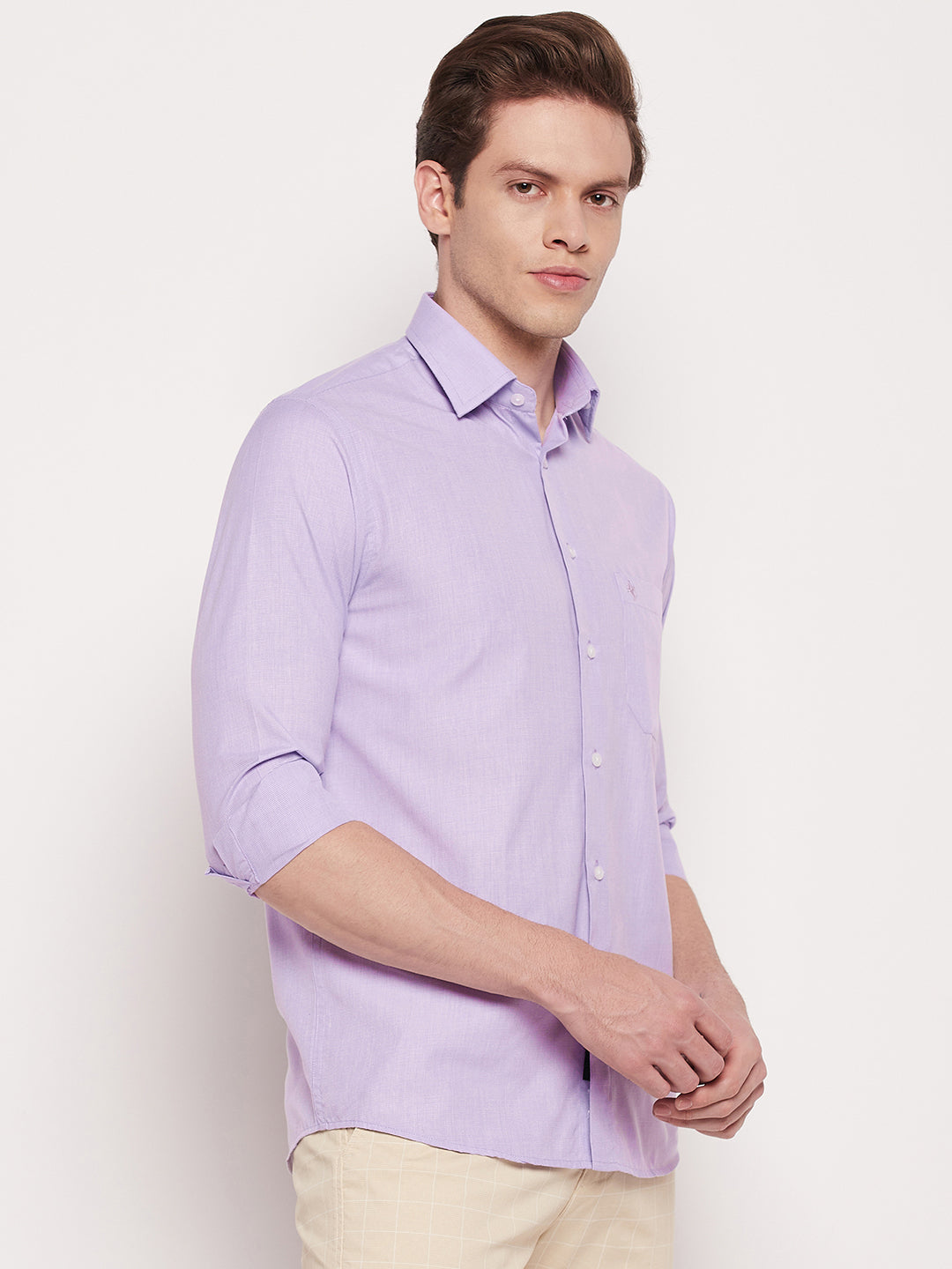 Cantabil Men Purple Shirt (7059440140427)