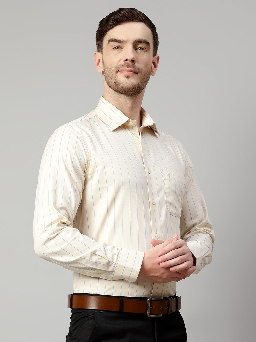 Cantabil Men Lemon Shirt (7113796649099)