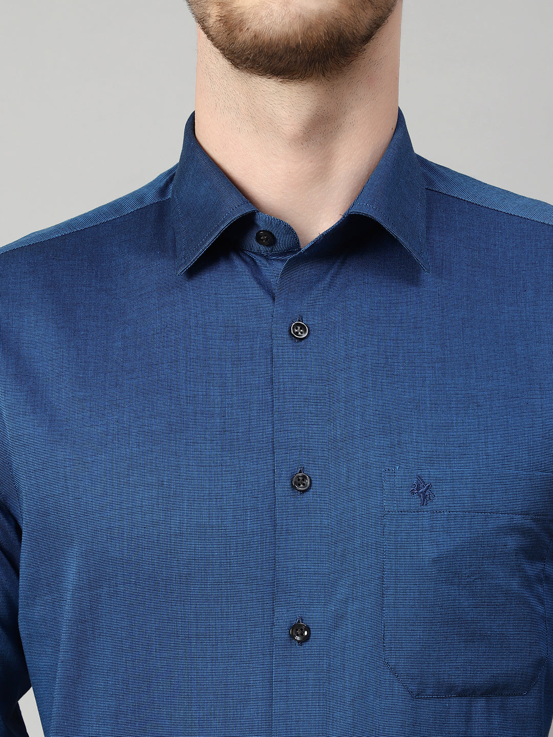 Cantabil Men Blue Shirt (7113709191307)