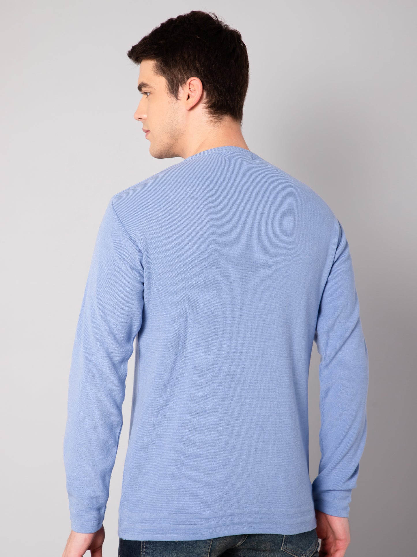 Cantabil Mens Sky Blue Sweater (7031706714251)