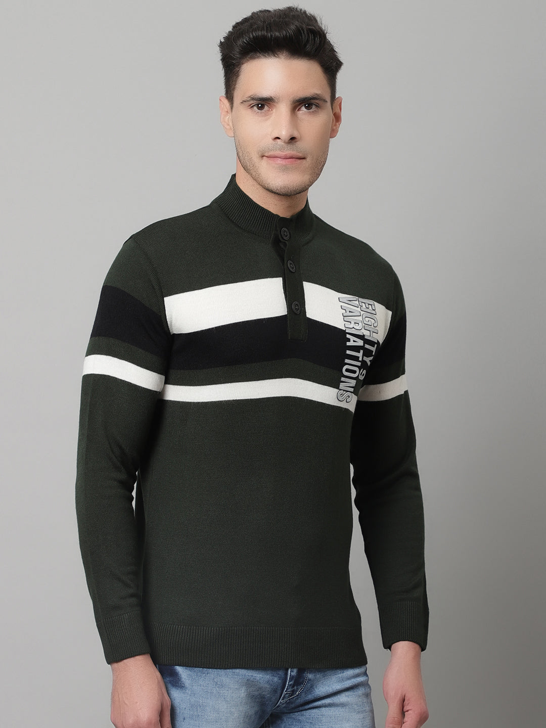 Cantabil Mens Olive Sweater (7047835943051)