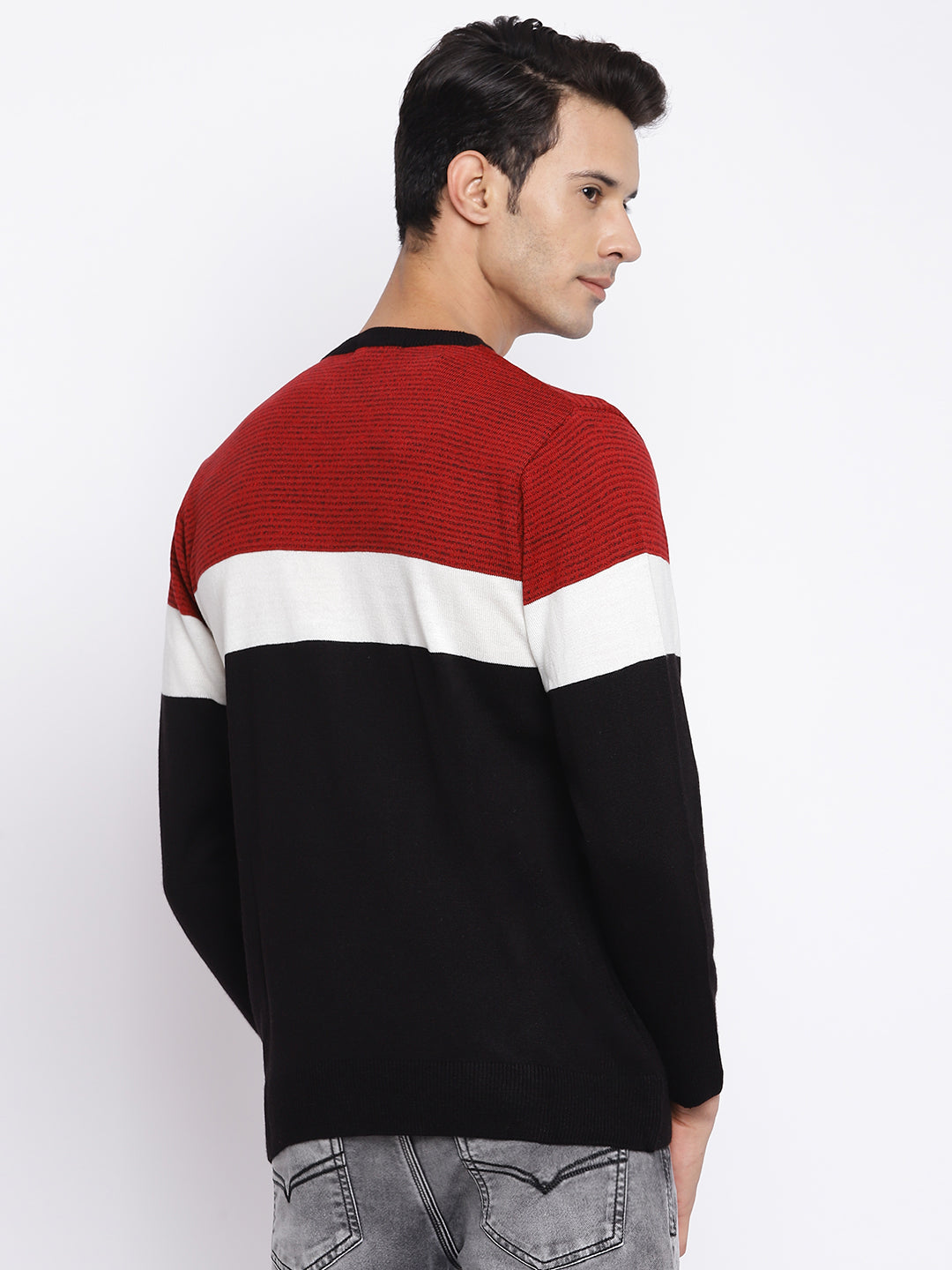 Cantabil Men Red Sweater (7046843072651)