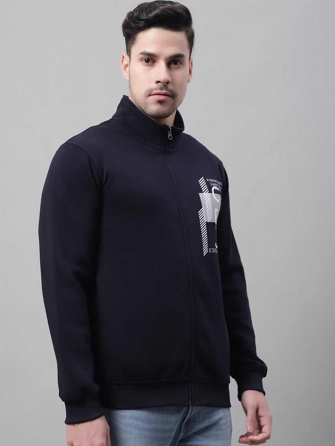 Cantabil Men Navy Sweatshirt (7089027448971)