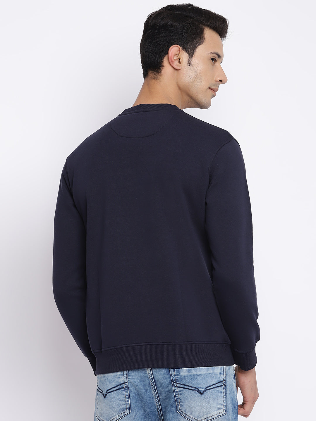 Cantabil Men Navy Sweatshirt (7046717046923)