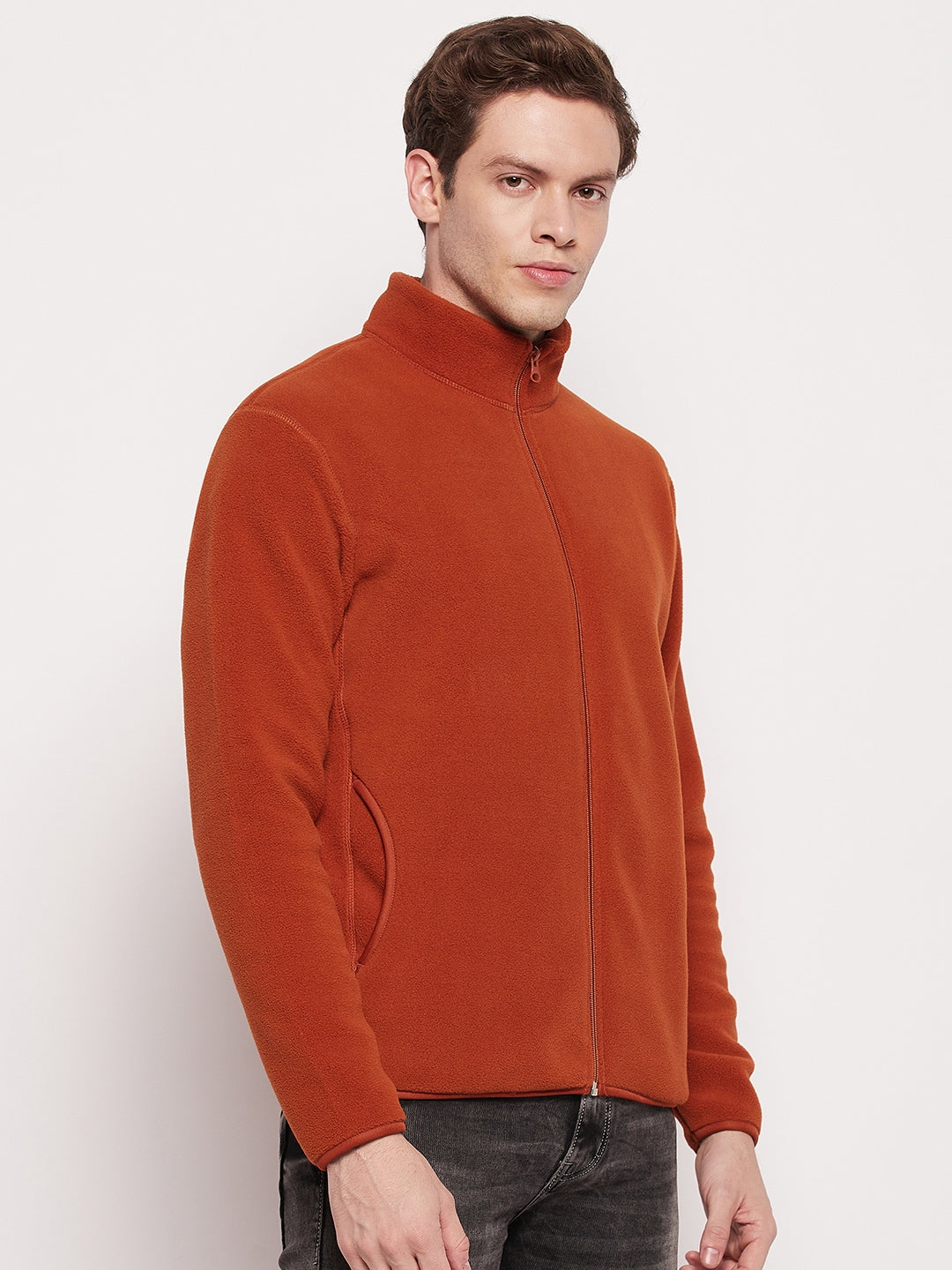 Cantabil Men Rust Sweatshirt (7057449713803)