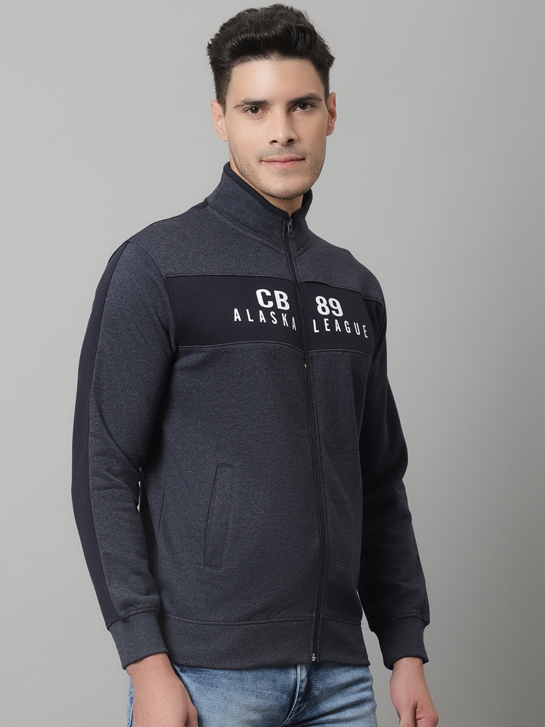 Cantabil Mens Navy Mix Sweatshirt (7047824933003)