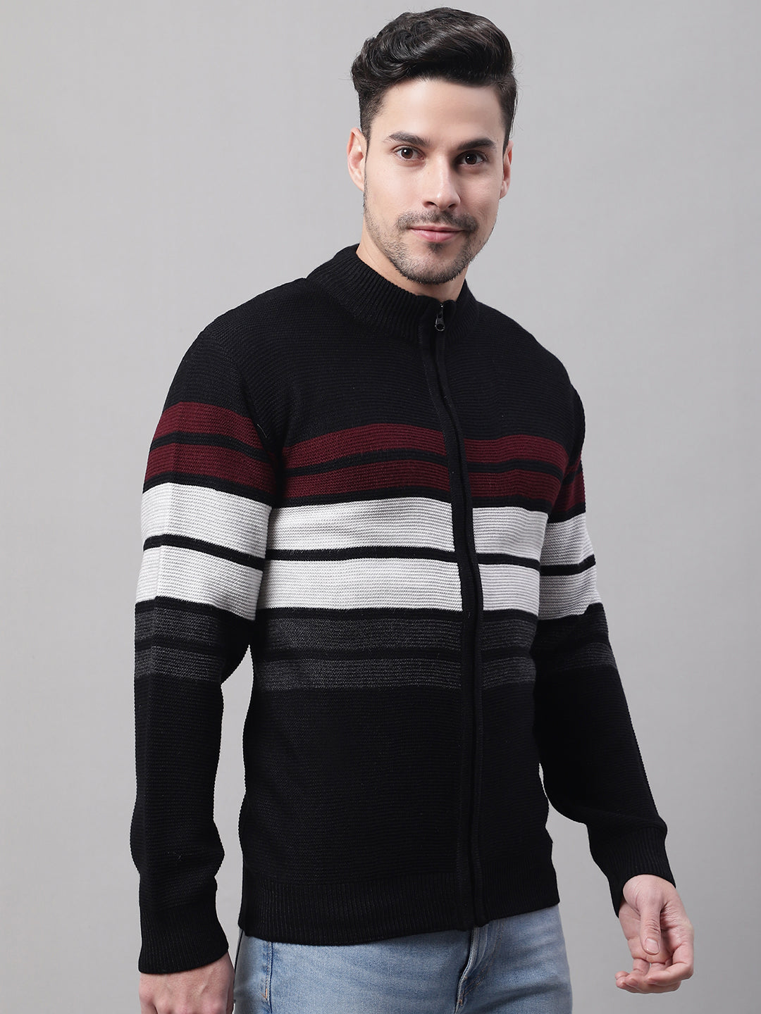 Cantabil Men Black Sweater (7089017290891)