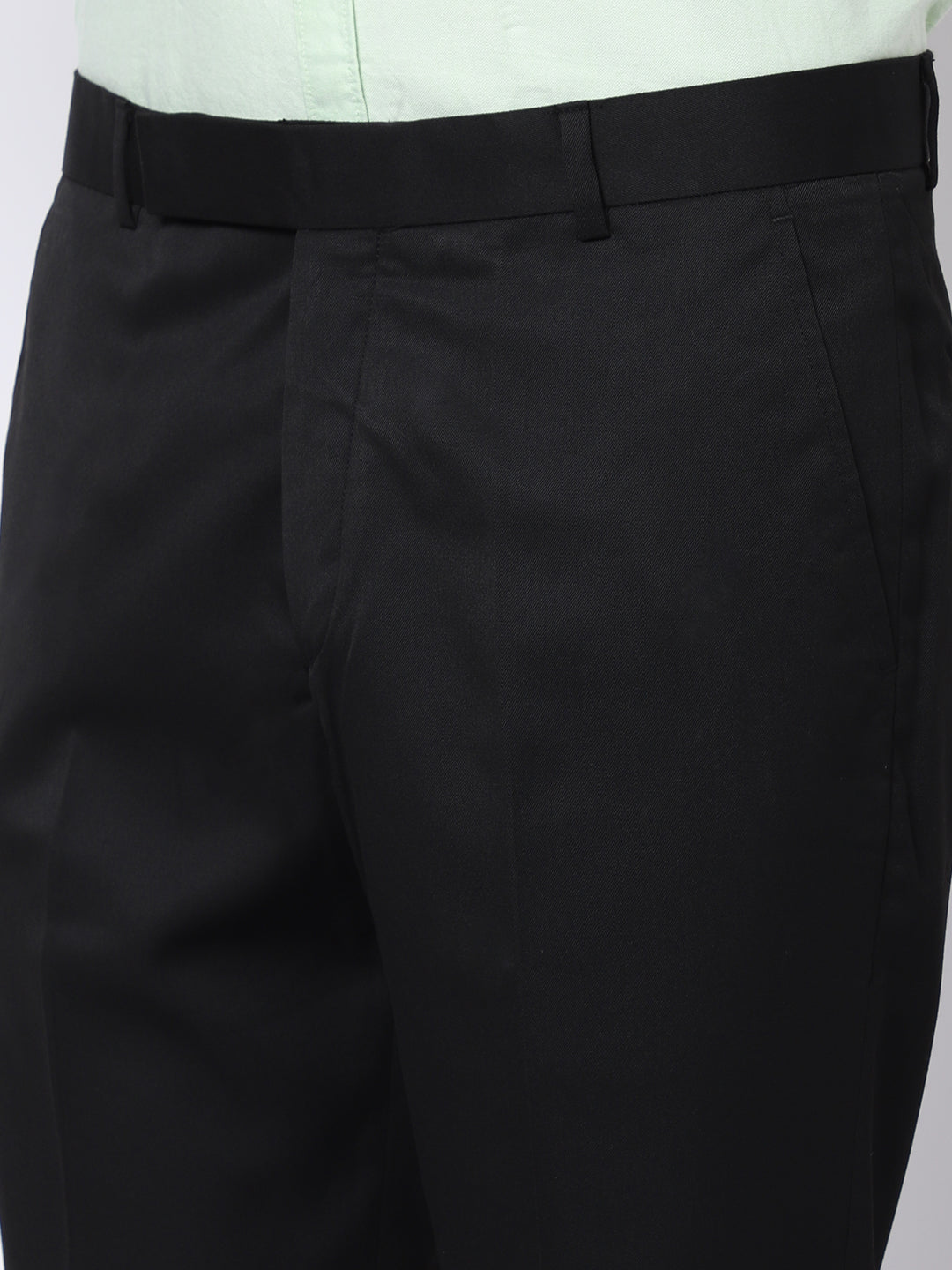 Cantabil Men's Black Trouser (6930342805643)